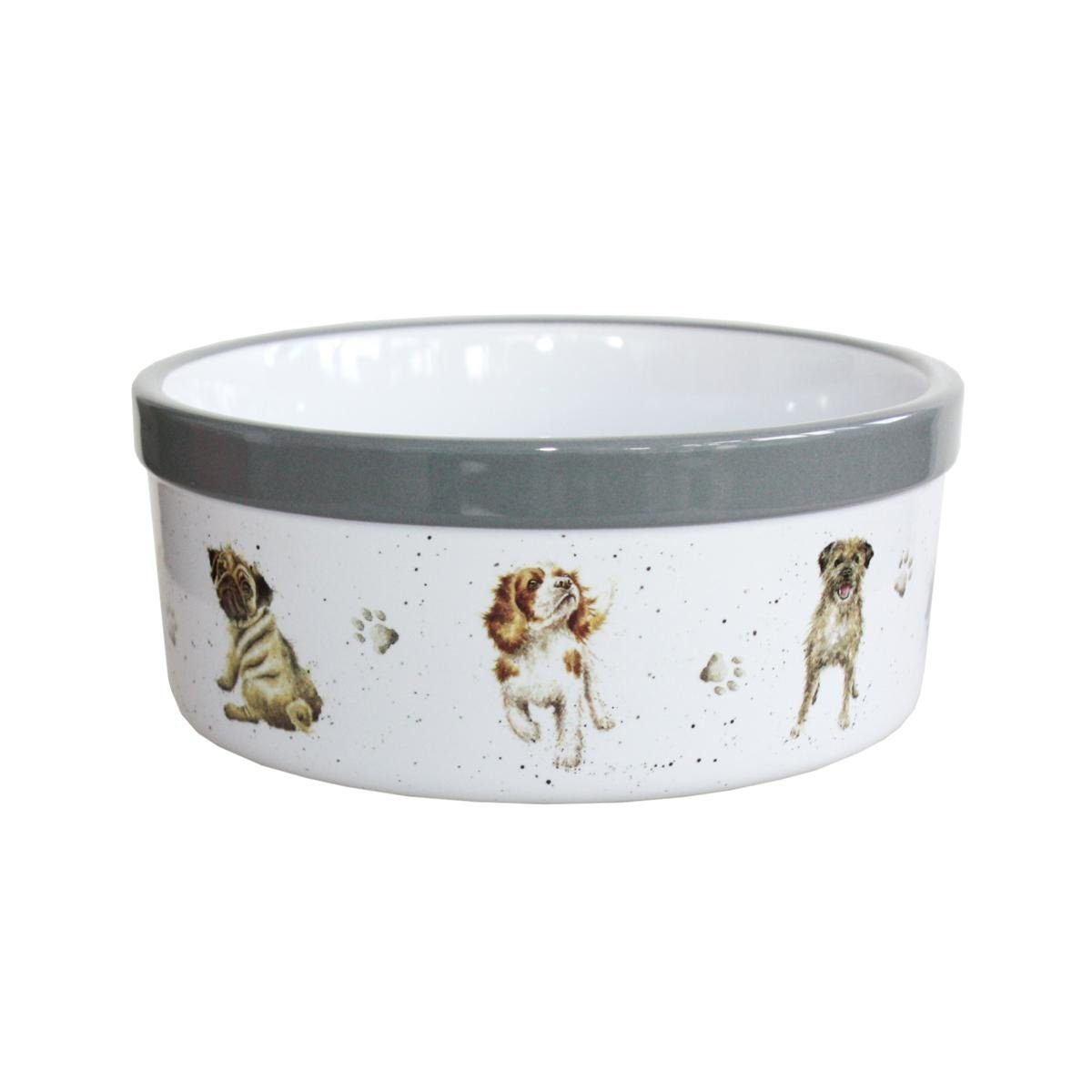 Wrendale Futternapf Wrendale Designs Keramik Hunde-Fressnapf - ca. 15 cm D, Keramik