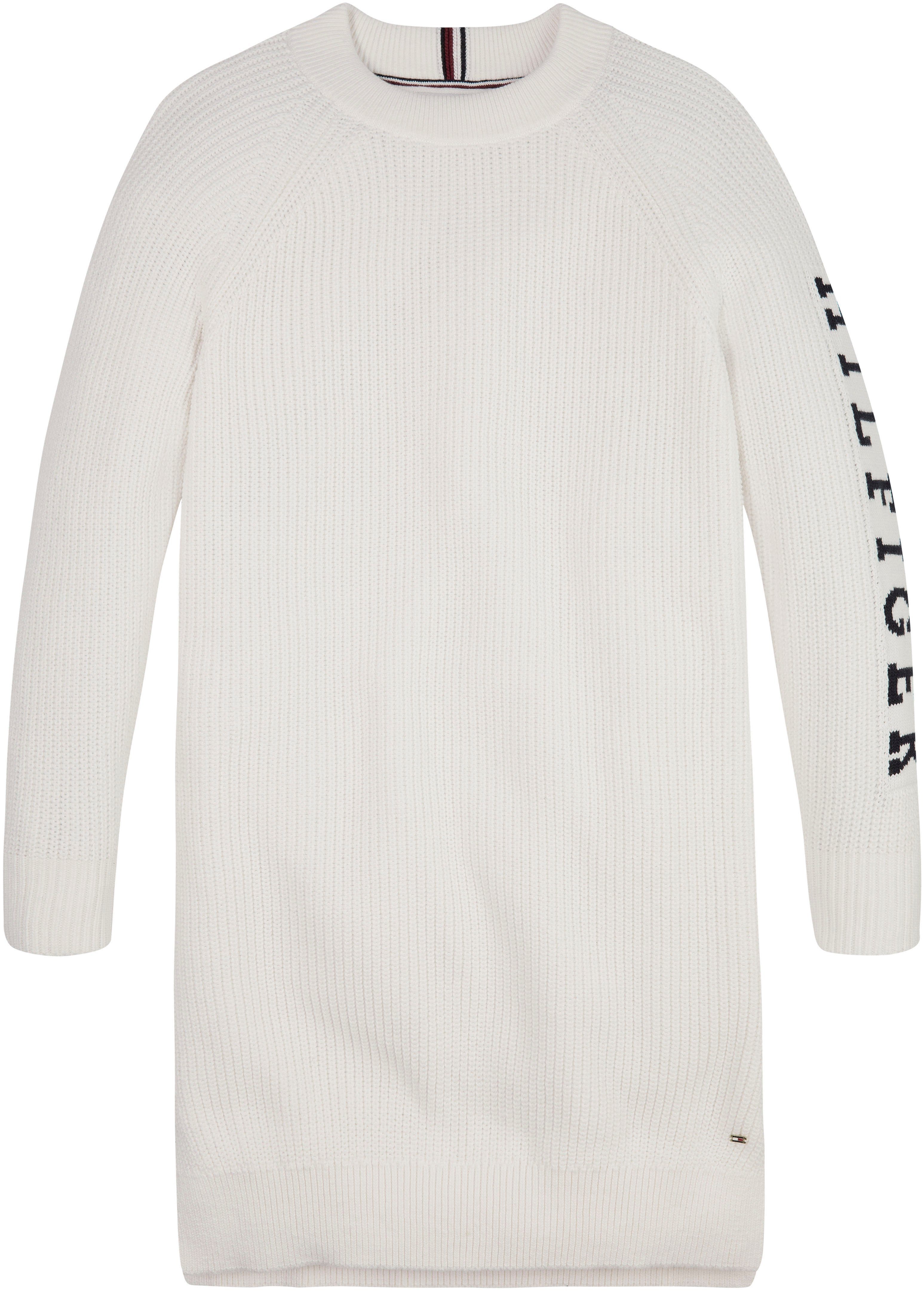 Tommy Hilfiger Strickkleid MONOTYPE SWEATER DRESS mit Hilfiger Schriftzug  am Arm