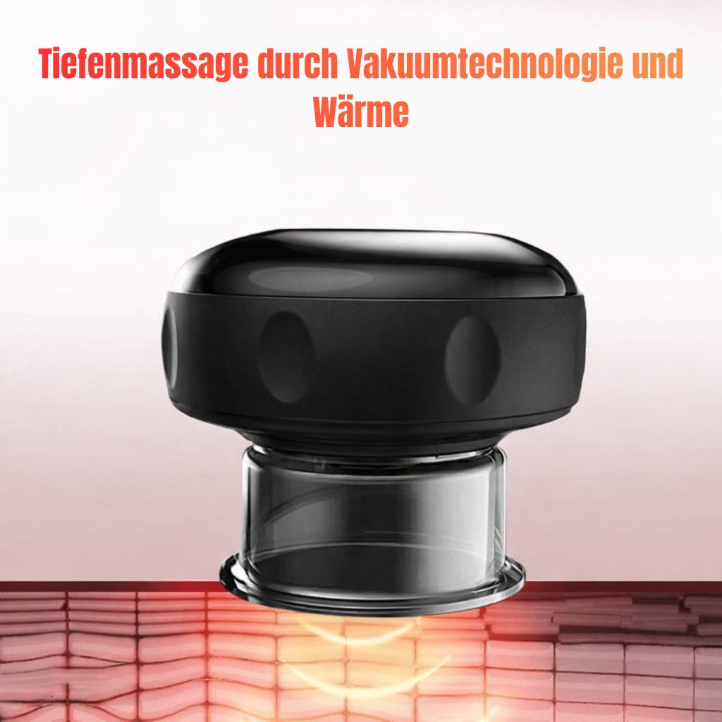 Goldstern-Tech Massagegerät Elektrisches Schröpftherapie-Set mit 12 Stufen, Smart Dynamic Suction 3-in-1-Vakuumtherapiegerät, 3-in-1 Wellnessgerät: Schröpfen, Wärme & Rotlicht, Innovative Schröpfmassage mit Wärme & Rotlichtfunktion