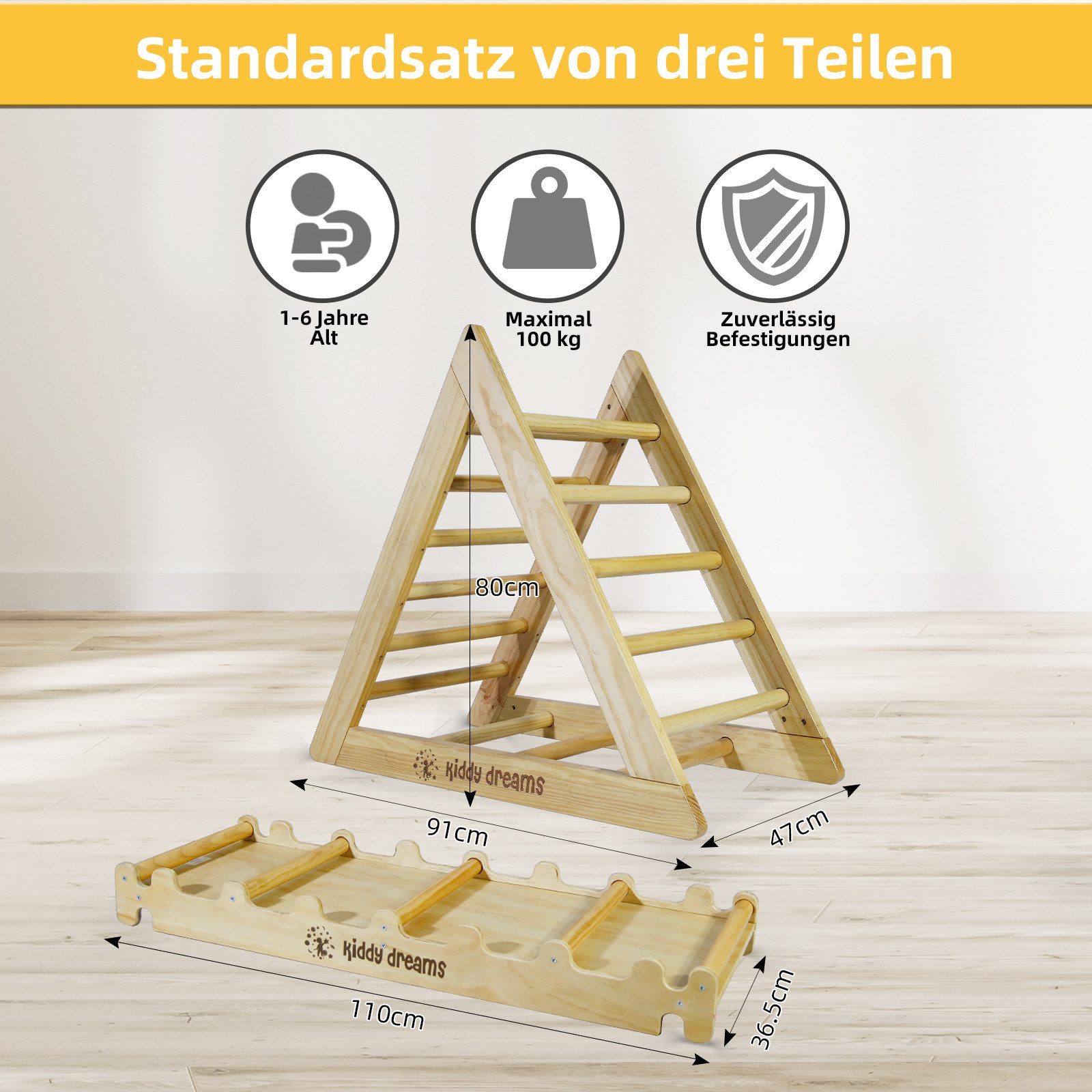 CCLIFE Klettergerüst Kletterdreieck mit Rutsche Kletterbogen ab 2 Jahren günstig online kaufen