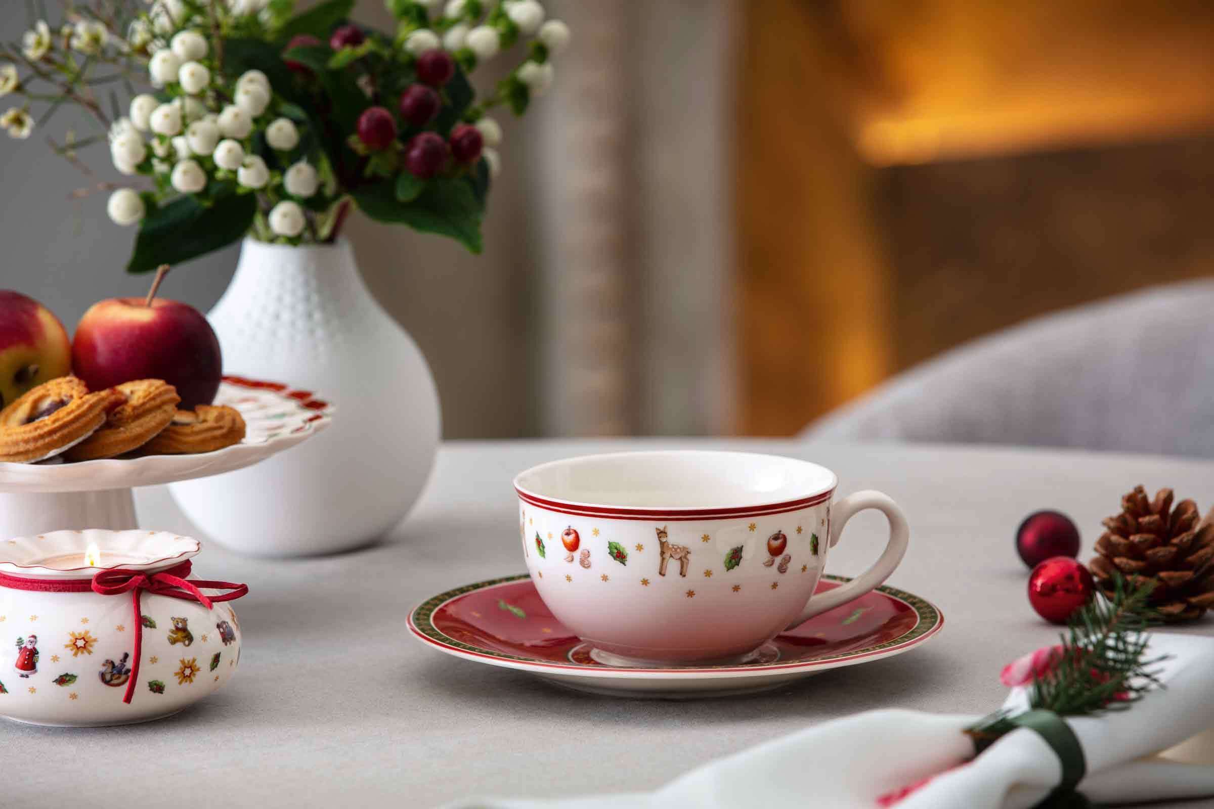 Villeroy & Boch Tasse Toy's Delight Milchkaffeetassen mit Untertassen, 12-tlg., Porzellan