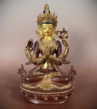 Asien LifeStyle Buddhafigur Buddha Figur Chenrezi Avalokiteshvara Bronze