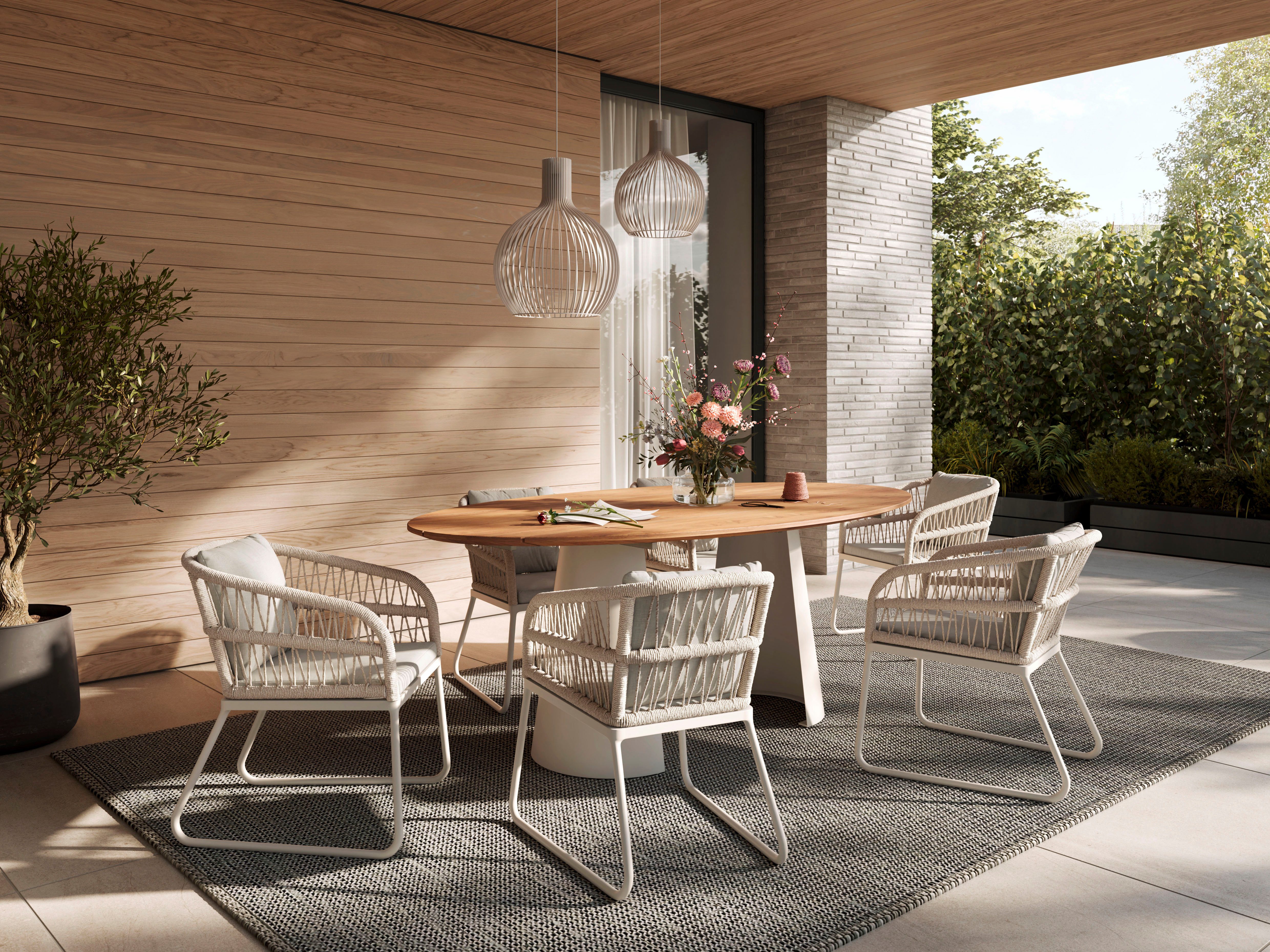 Musterring Esstisch JustB! OD100 (1-St), In 3 Größen von 200 bis 240 cm mit elegantem, ellipsenförmigem Design