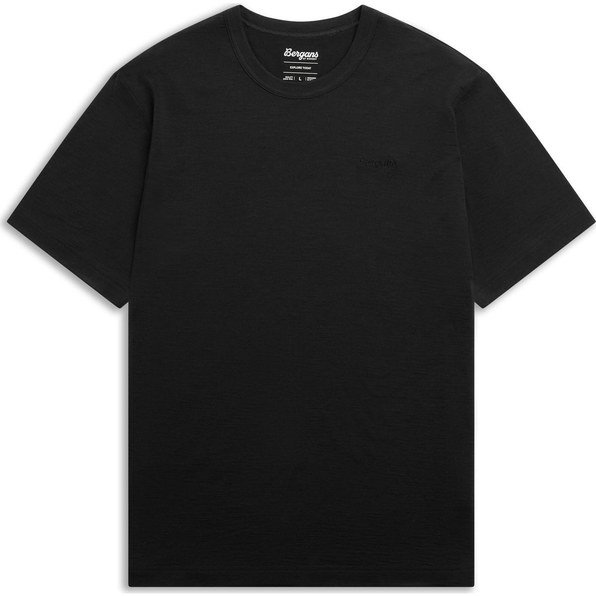 Bergans Kurzarmshirt Logo Merino Tee Men Hochwertiges, temperaturregulierendes T-Shirt aus Merinowolle und