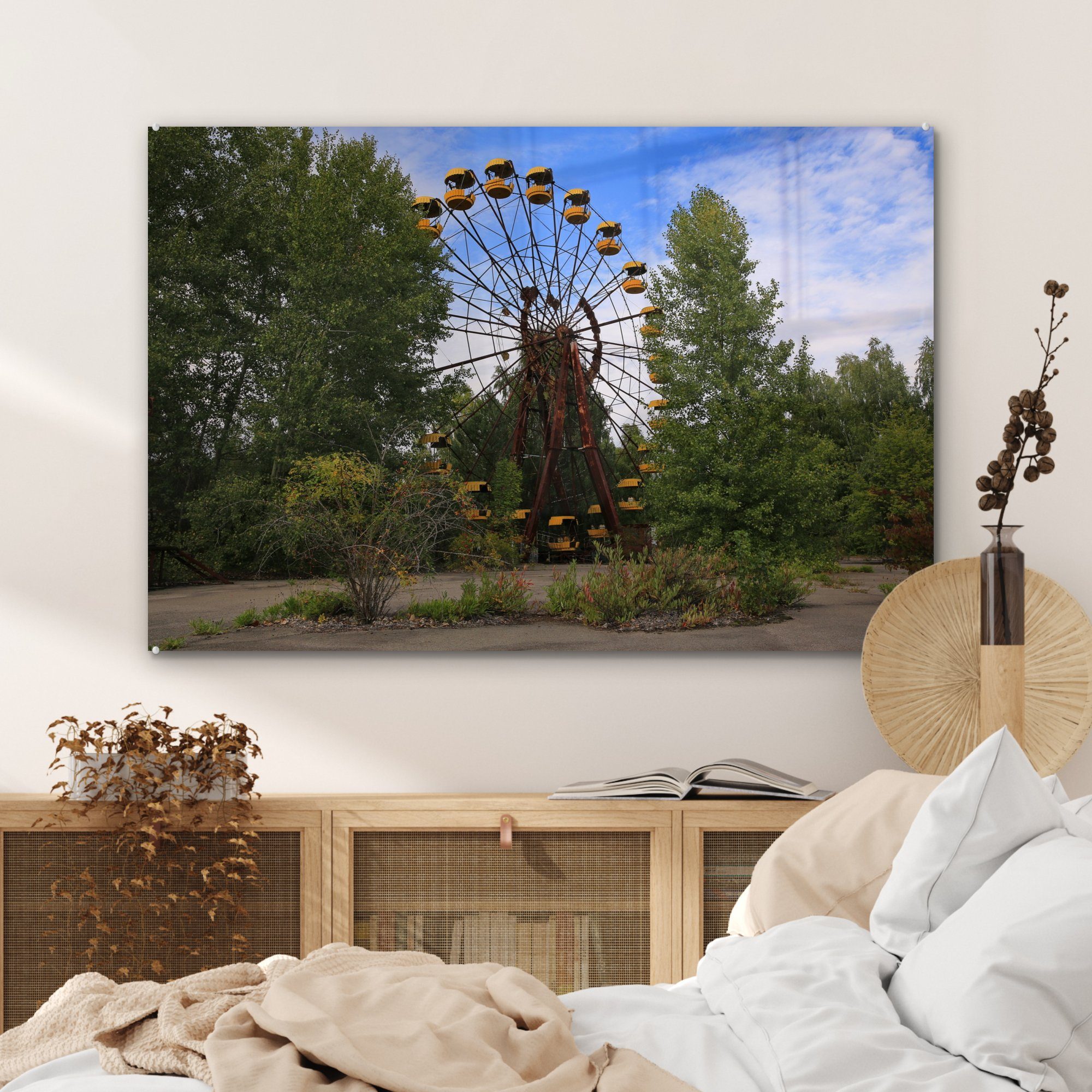 Wohnzimmer Acrylglasbilder Riesenrad (1 St), Pripjat, Acrylglasbild in MuchoWow Schlafzimmer &