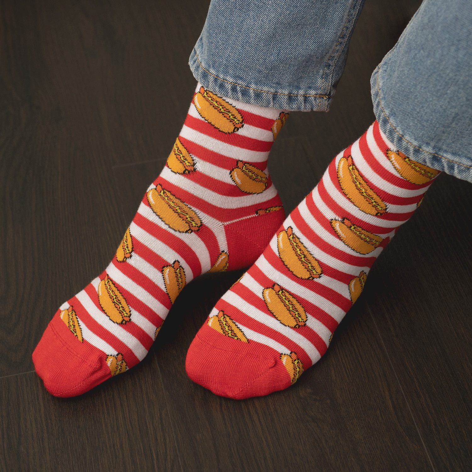 Footstar Basicsocken Damen/Herren Bunte Motiv Socken Funny Baumwollsocken