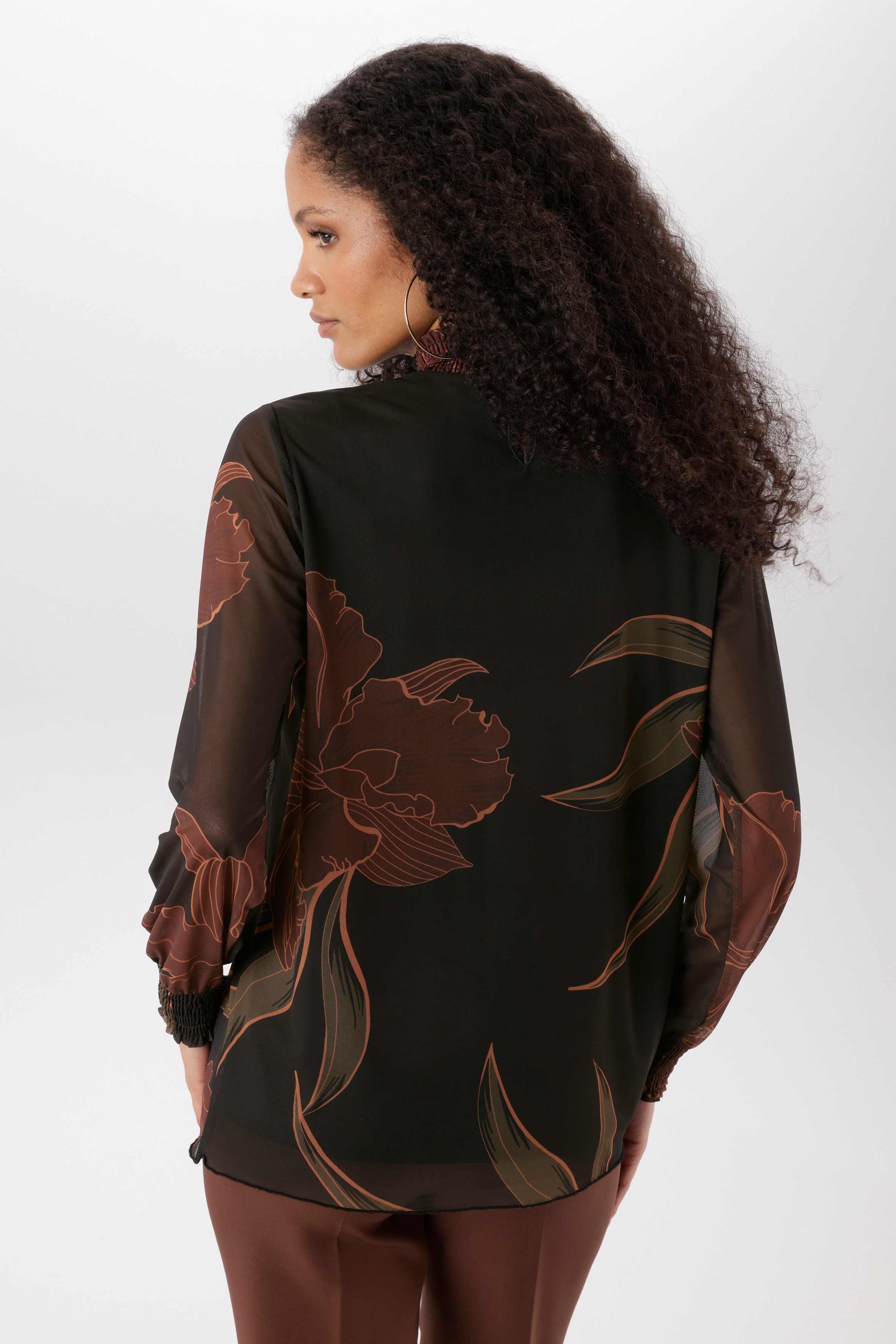 Aniston SELECTED Schlupfbluse Meshware und Body blickdicht unterlegt - NEUE KOLLEKTION