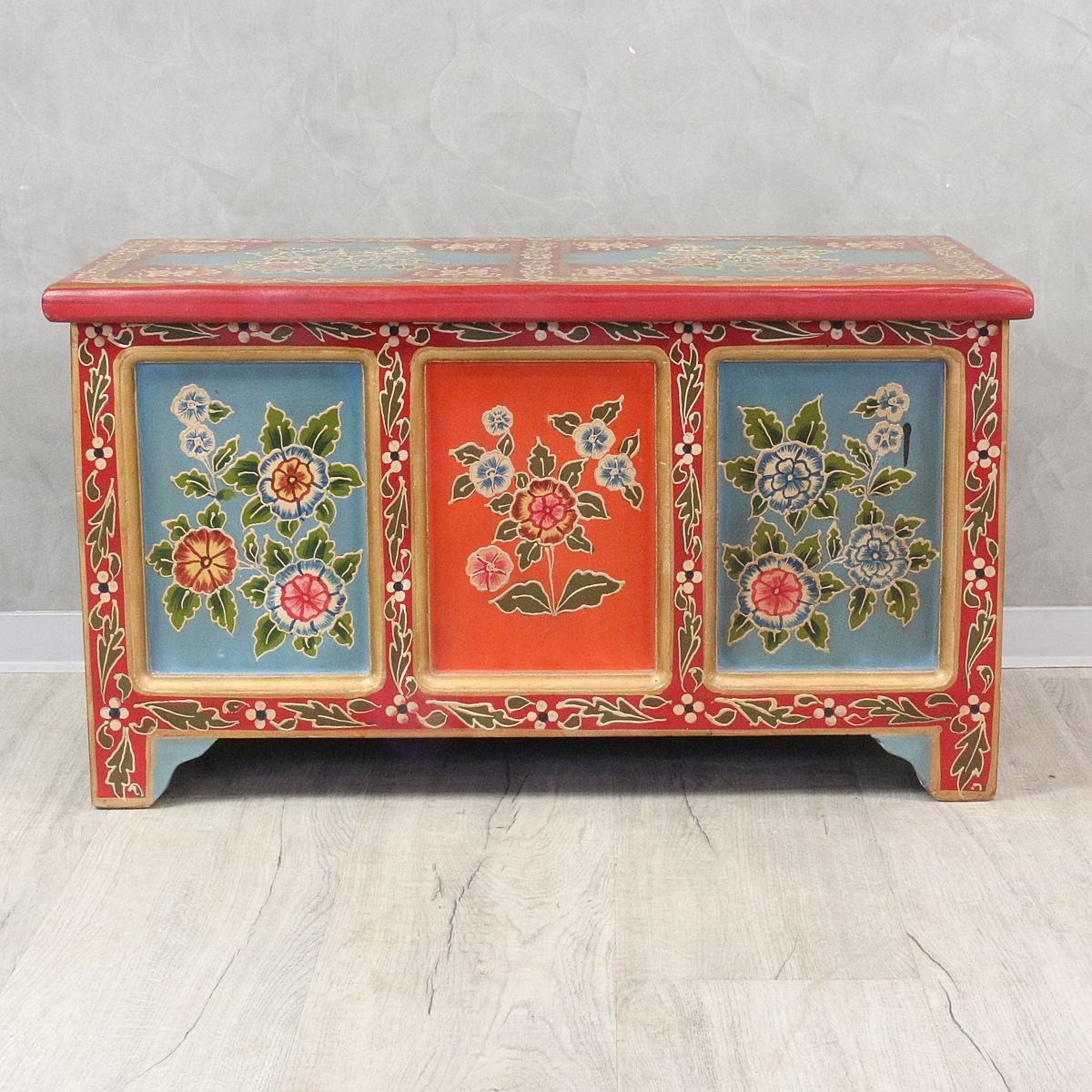Oriental Galerie Truhe Indische Truhe Rot günstig online kaufen