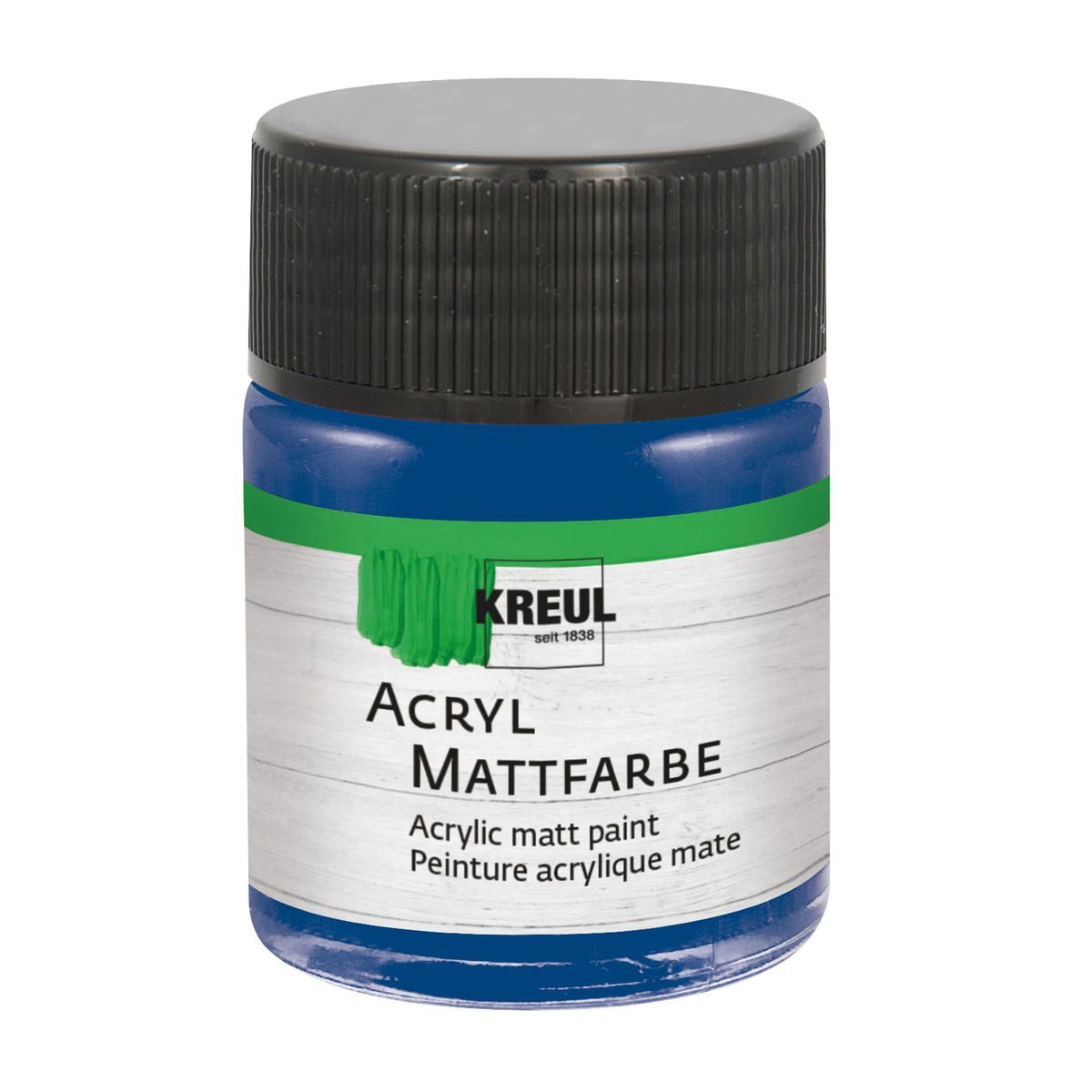 C. KREUL Acrylfarbe KREUL Acryl Mattfarbe kobaltblau 50ml Glas