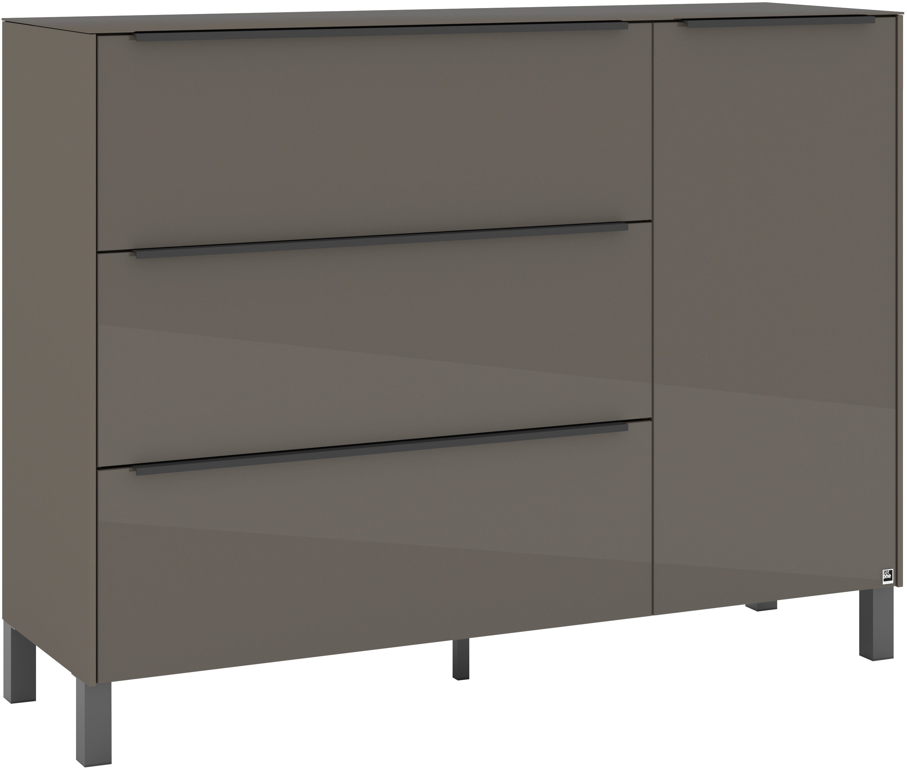 set one by Musterring Sideboard Reno (1 St), Mit Vierkantfuß in diversen Farben, 106 cm Höhe & Farbauswahl