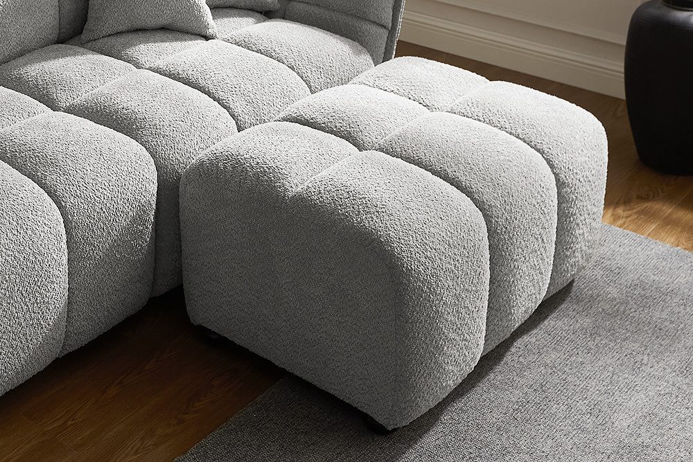 riess-ambiente Fußhocker CLOUD 100cm grau · günstig online kaufen