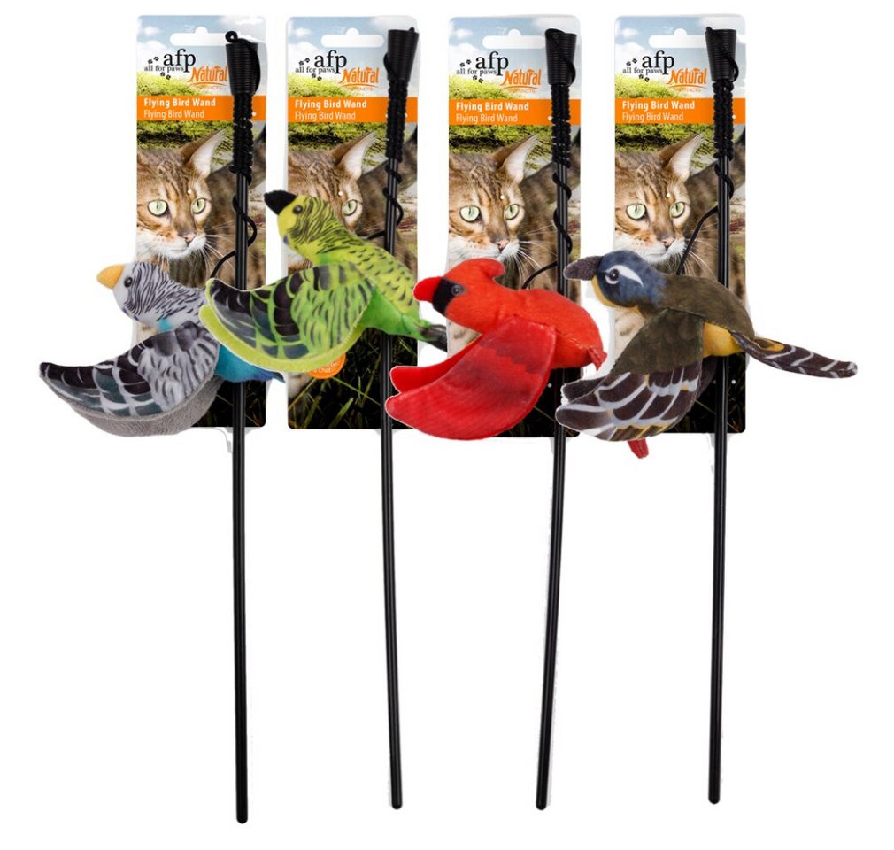 Thumbnail - all for paws Tierkuscheltier AFP Naturel Flying Bird Wand assorted