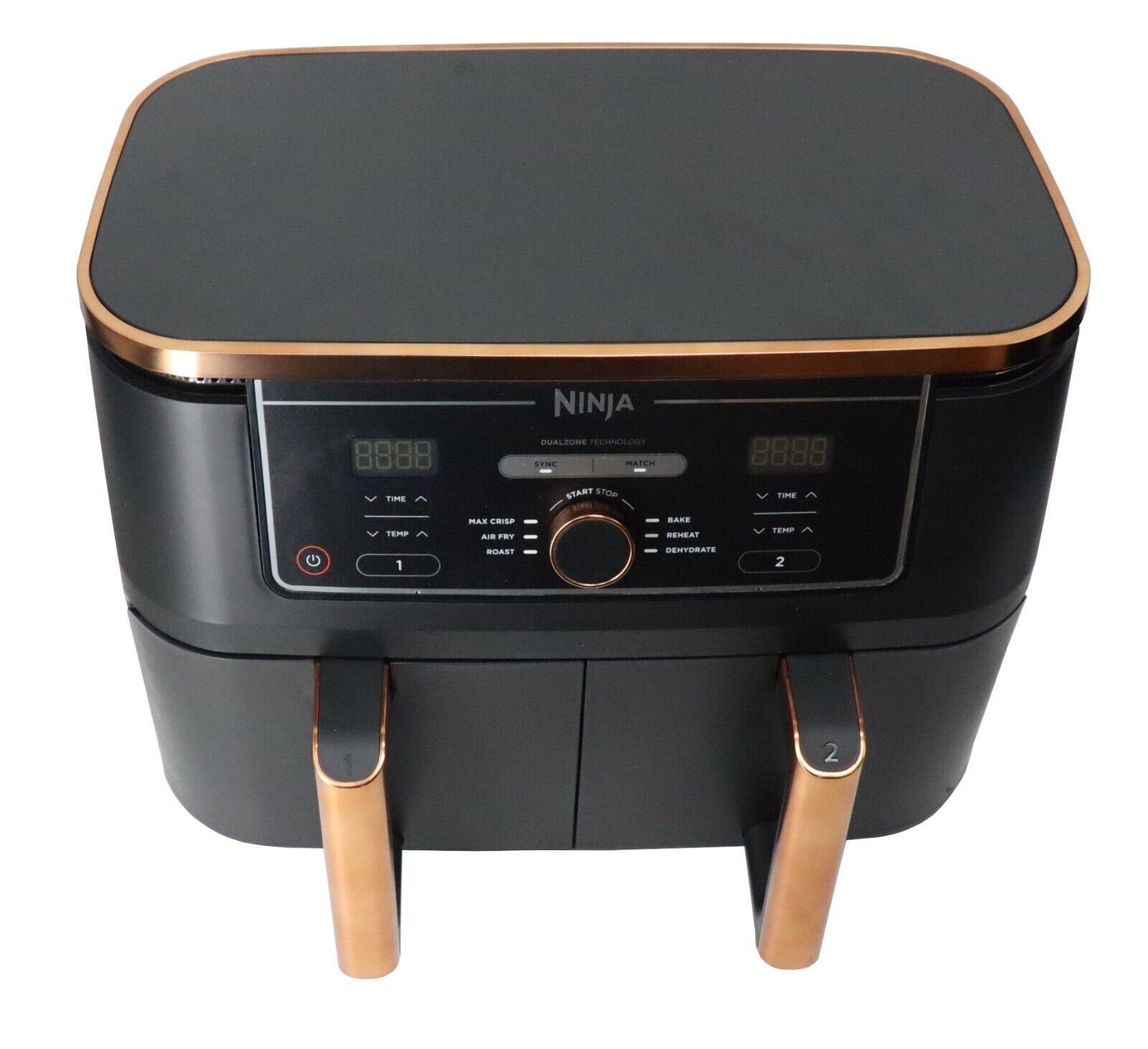 NINJA Heißluftfritteuse Foodi MAX Dual Zone AF400EUCP 9,5 L kupfer/schwarz