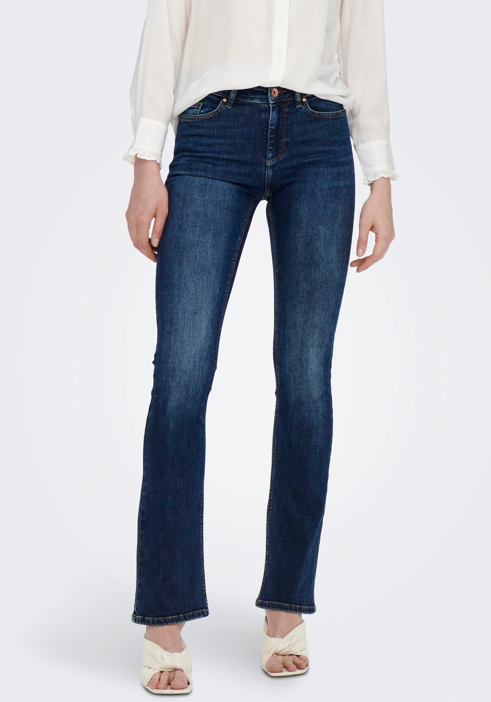 Flared Jeans FLARED ONLBLUSH TAI021, von ONLY Bootcut-Jeans MID ONLY Coole DNM