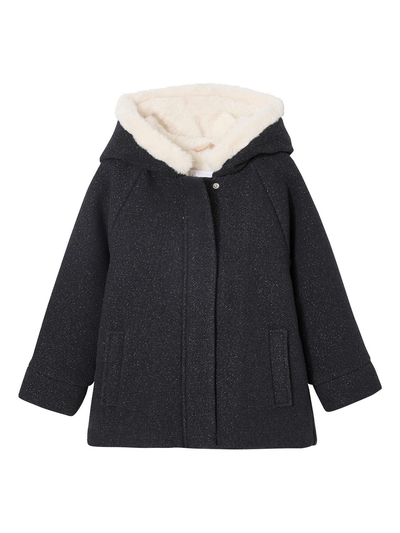 vertbaudet Dufflecoat Mädchen Wintermantel, Woll-Mix