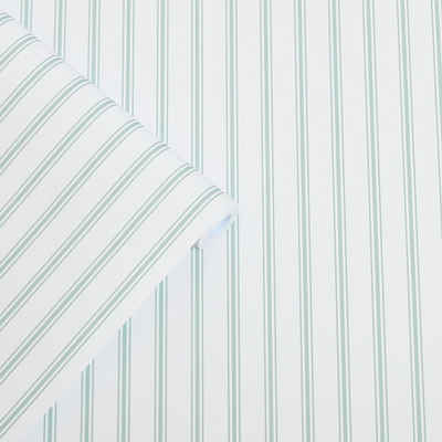 LAURA ASHLEY Vliestapete Farnworth Stripe Sage Green, texturiert, natürlich, (1 St), 10mx52cm