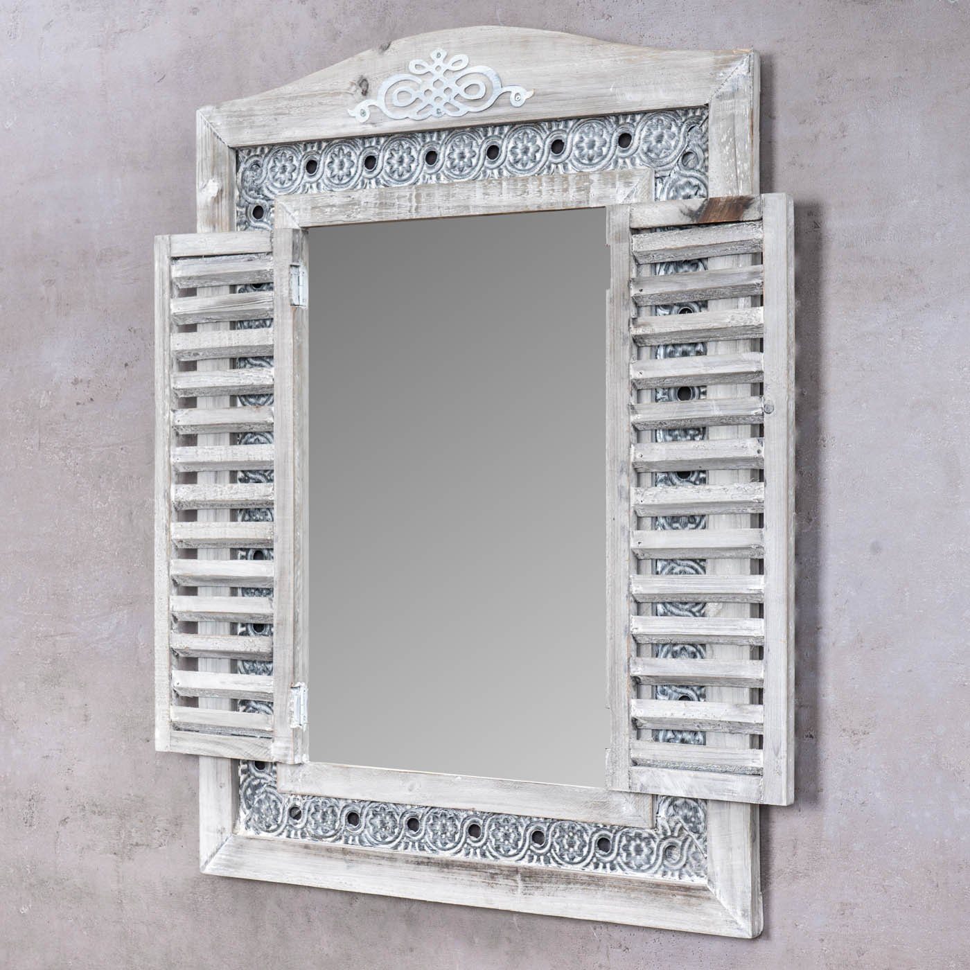 Levandeo® Wandspiegel, Wandspiegel Spiegel Fenster H73cm günstig online kaufen