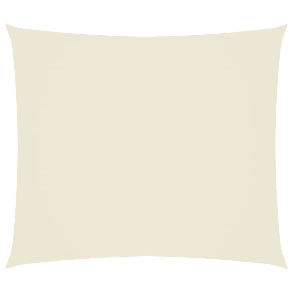 vidaXL Sonnensegel Sonnensegel Oxford-Gewebe Rechteckig 2x2,5 m Creme, (1-tlg)