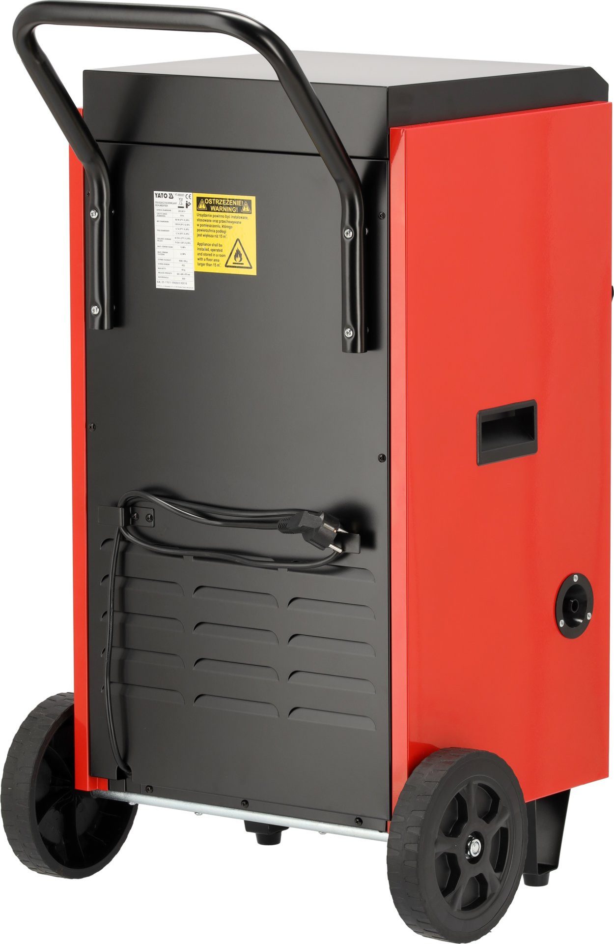 Yato Bautrockner Luftentfeuchter, Bautrockner 70L/24h, 400m³/h, hohe Qualität