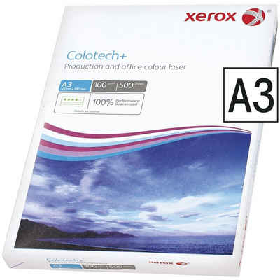 Xerox Farblaser-Druckerpapier Colotech+, Format DIN A3, 100 g/m², 164 CIE, 500 Blatt