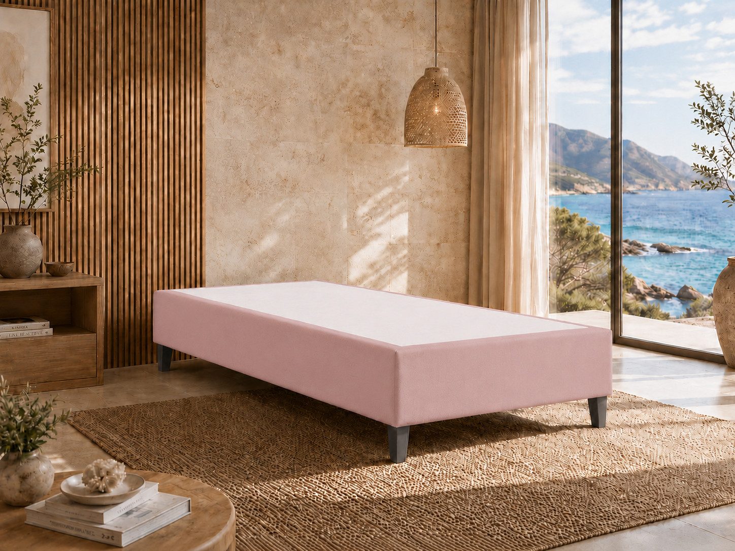 Best for Home Boxspringbett Rahmen – Massivholz, 12 cm Füße, Stabil & Zuverlässig (Seniorebett, Matratze, Jugendbett, Kinderbett, 70x200 80x200 90x200 100x200 cm), Komfortbett, Boxspringgestell, flexible Liefermöglichkeiten