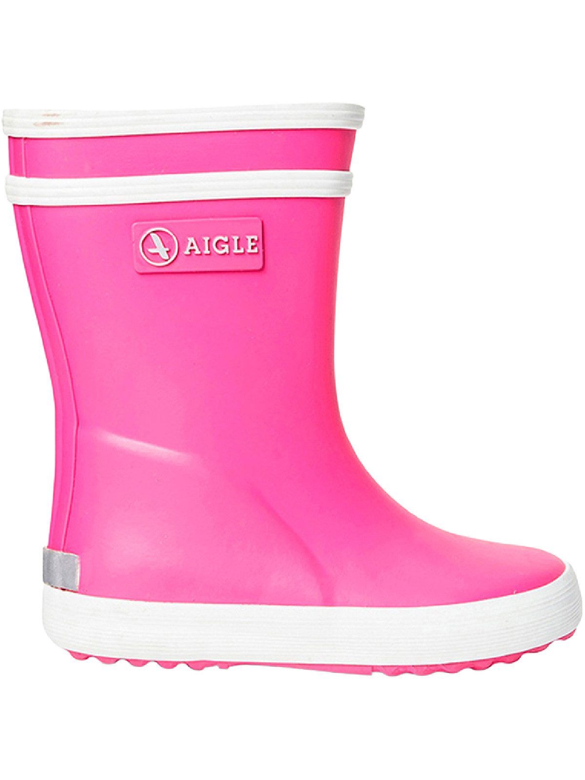 Aigle Aigle Baby-Flac pink/weiß Gummistiefel