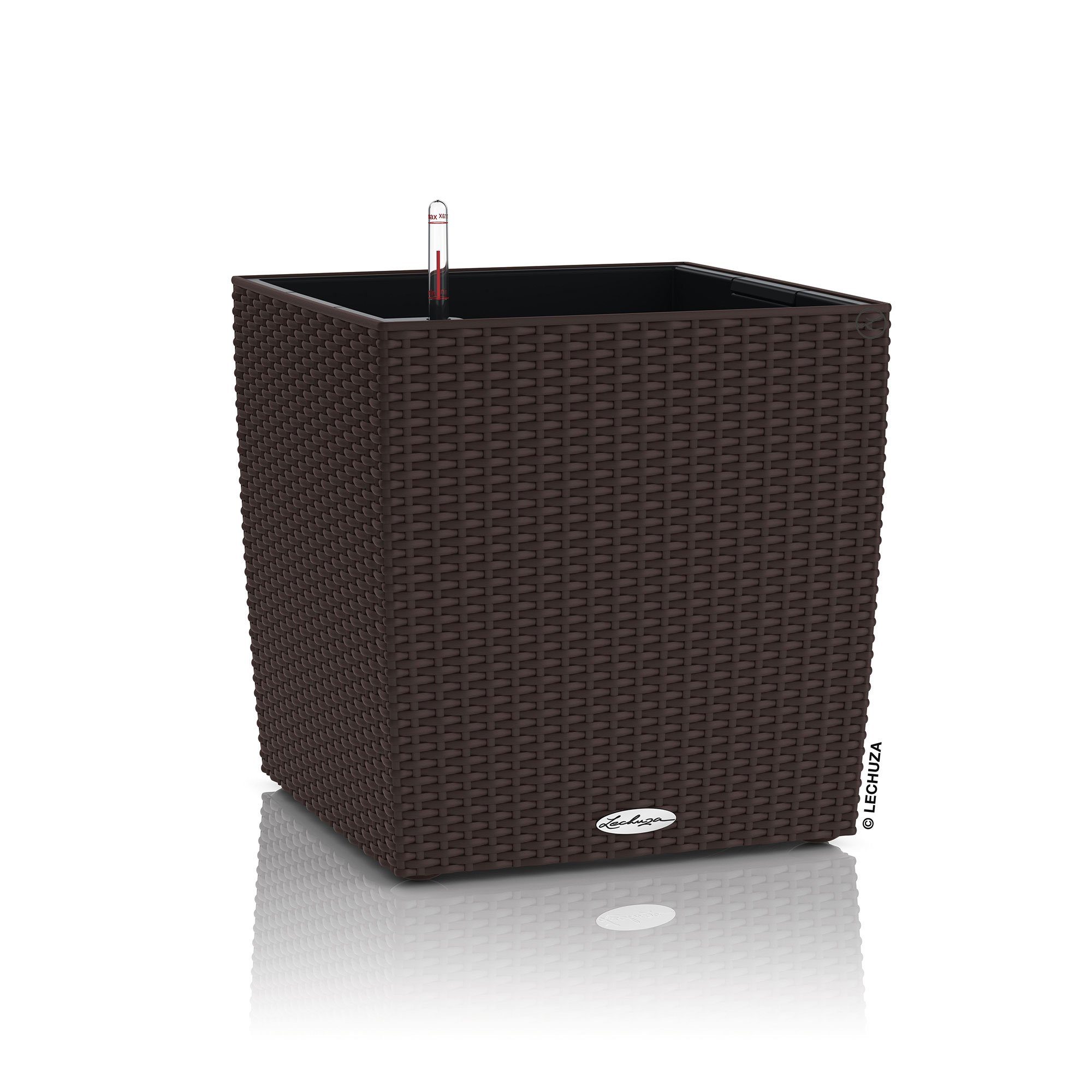 Lechuza® Pflanzkübel Lechuza Blumentopf groß Cube Cottage 30 mokka