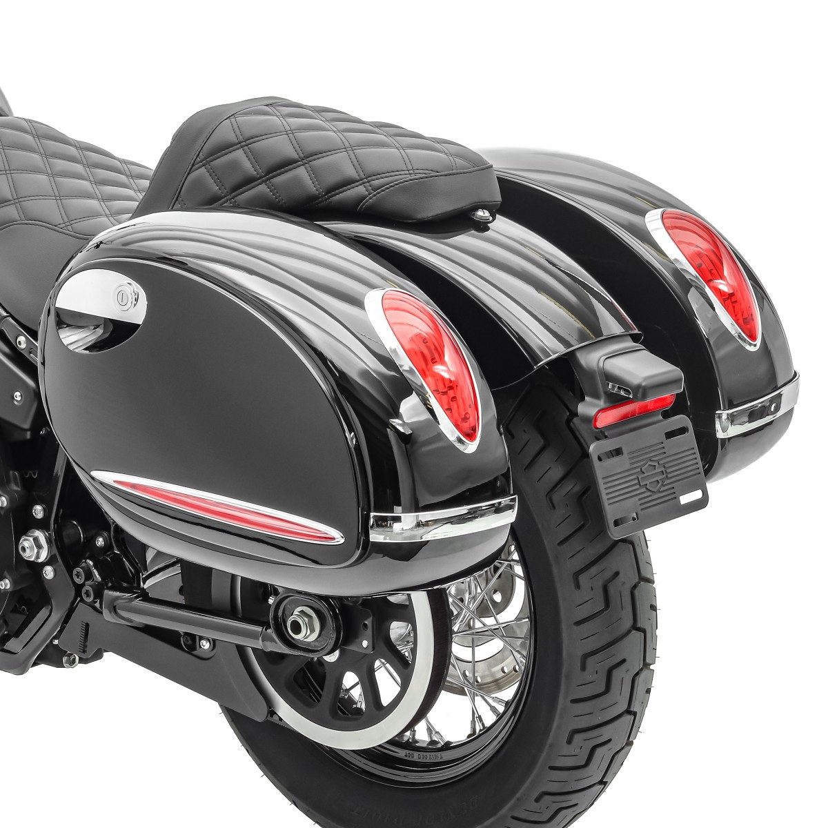 Craftride Koffer Chopper Seitenkoffer Alabama (Paar) je 33 Liter schwarz