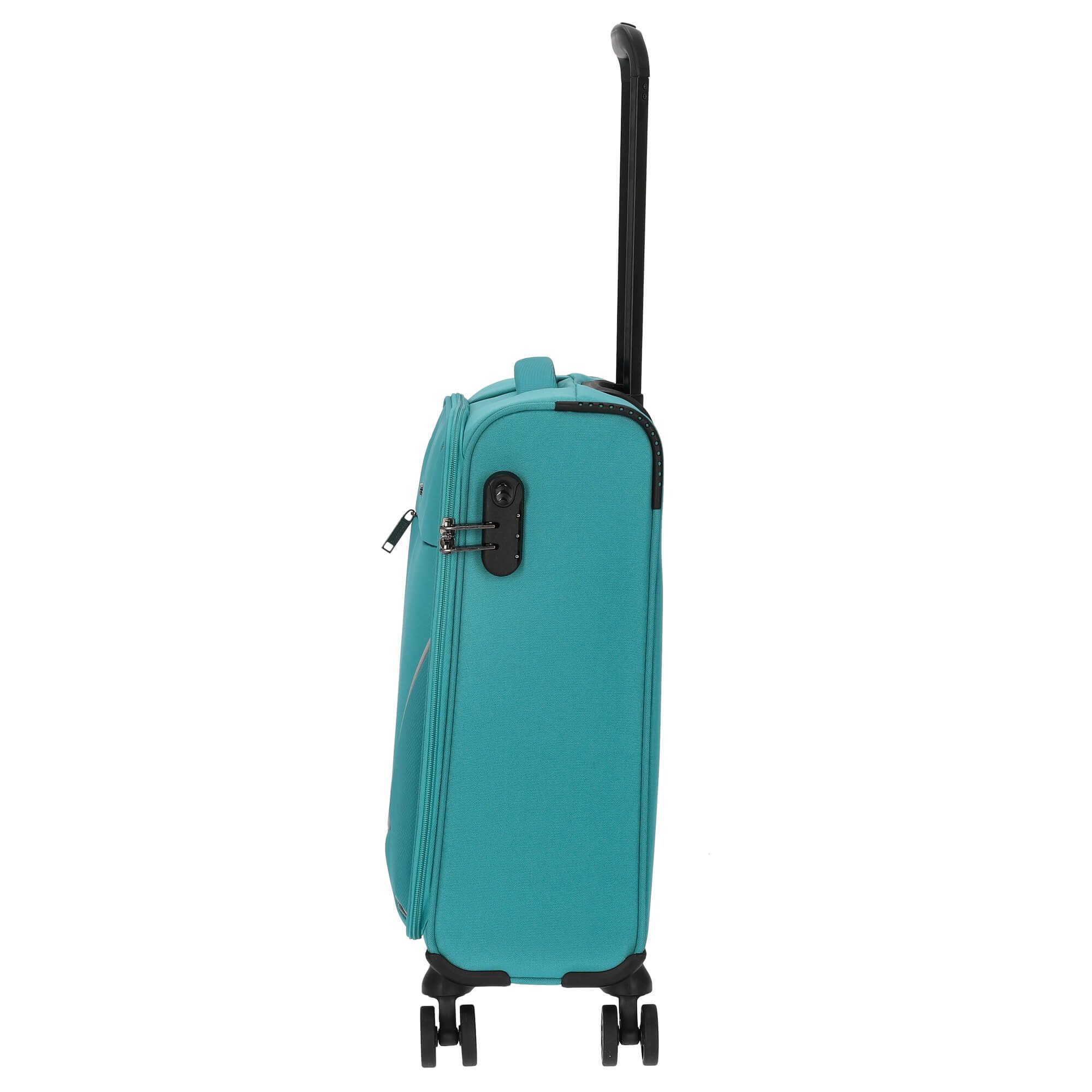 Stratic Koffer Strong - 4-Rollen-Trolley S 55 cm (petrol), 4 Rollen
