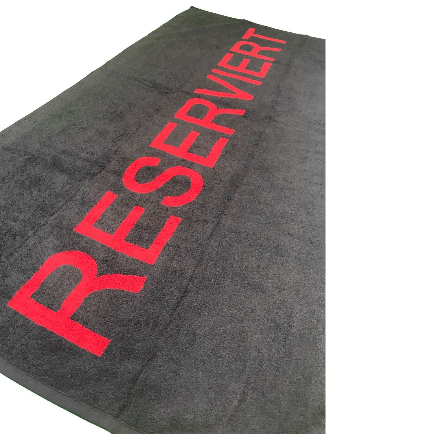 Trend Handtuch RESERVIERT anthrazit kaminrot 80x160 cm, Jacquard-Walkfrotte günstig online kaufen