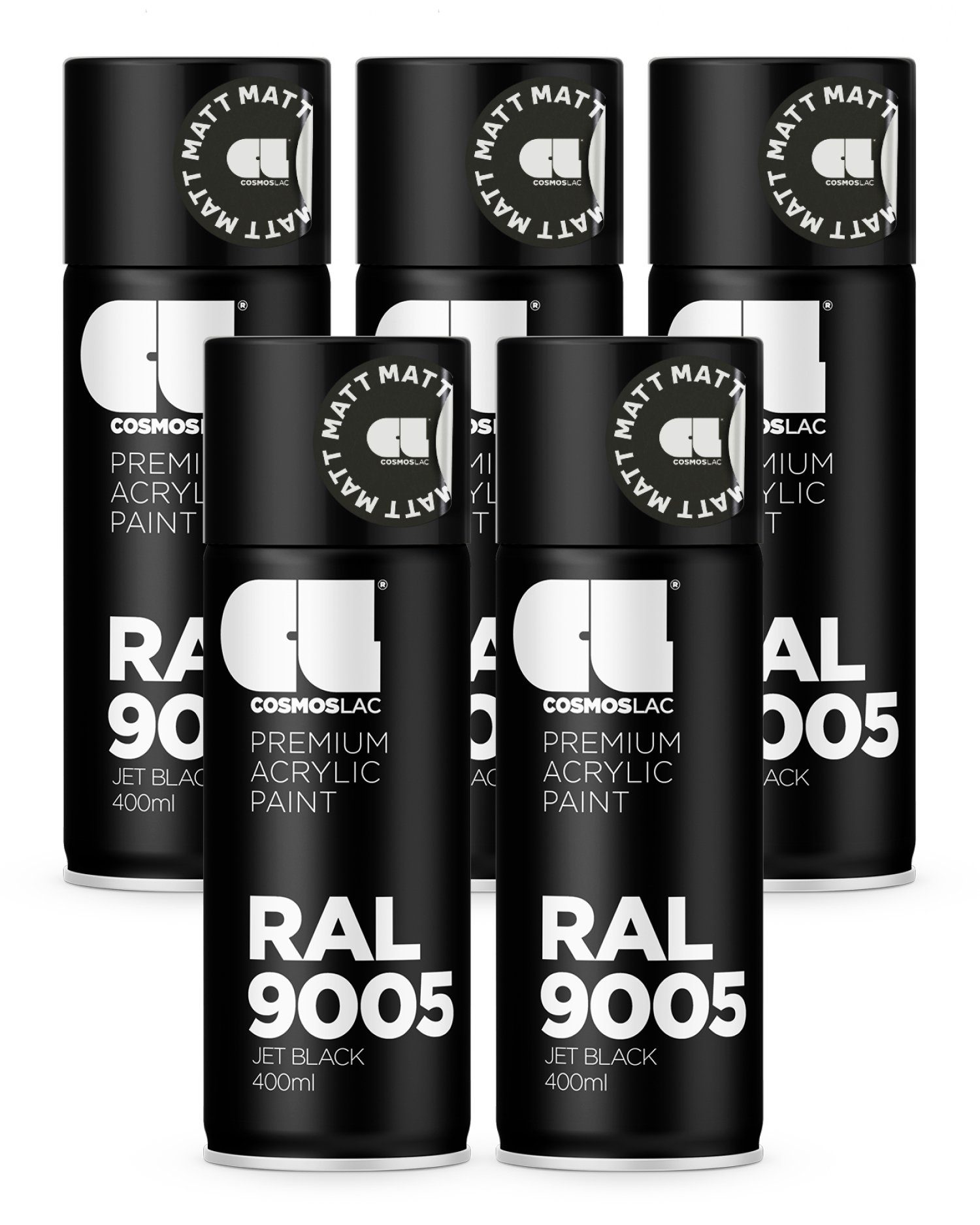 COSMOS LAC Sprühflasche COSMOS LAC Acryllack Vorteilssets - Spraydose für DIY und Upcycling, (5-tlg)