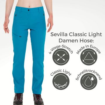 Kaymountain Trekkinghose Damen Trekking Wander Outdoor Hose Sevilla Classic Light Laguna 36