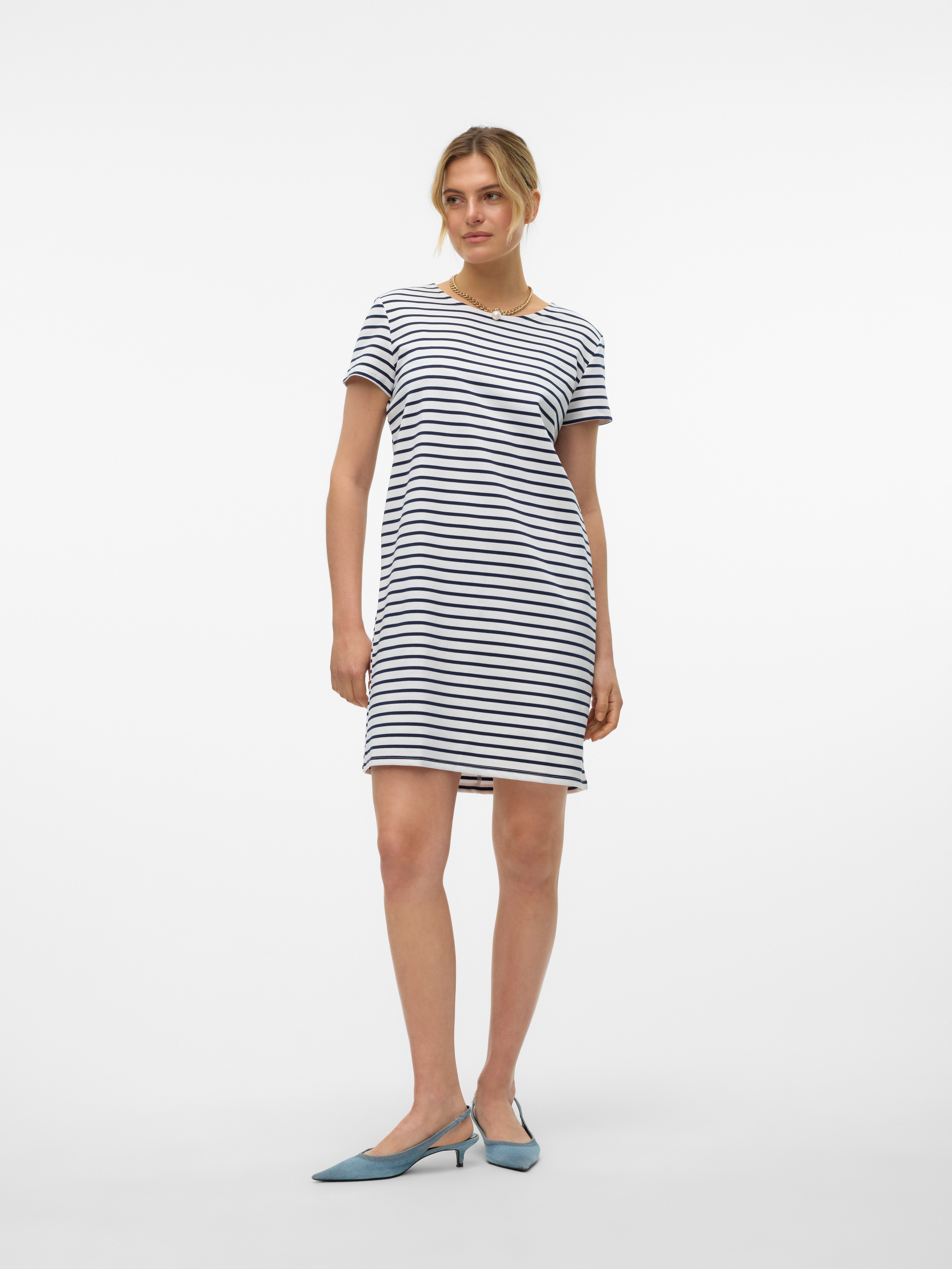 Vero Moda Minikleid VMABBY SS SHORT ZIP DRESS JRS NOOS Sommerkleid