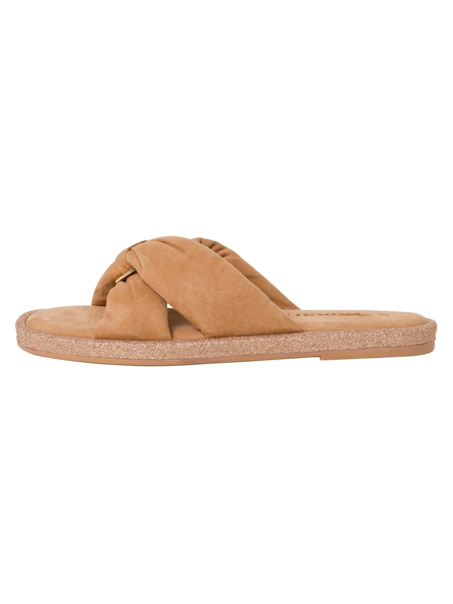 Tamaris Damen-Pantolette – Leder, Keilabsatz 6,5 Cm, Bequem, TOUCH-IT-Technologie