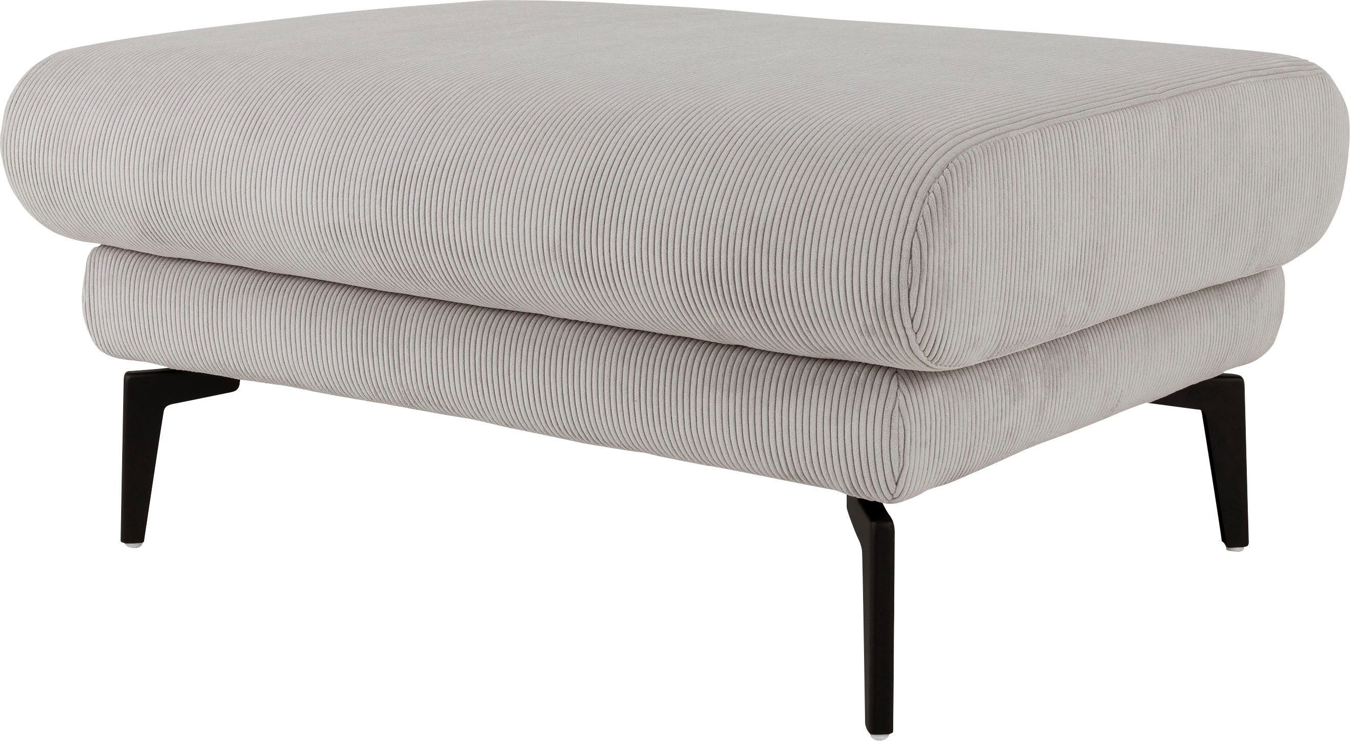 Die PlanBar Hocker MP-IN23147 (1 St), stylische Metallfüße mit Bodenfreiheit, moderner Feincord-Bezug