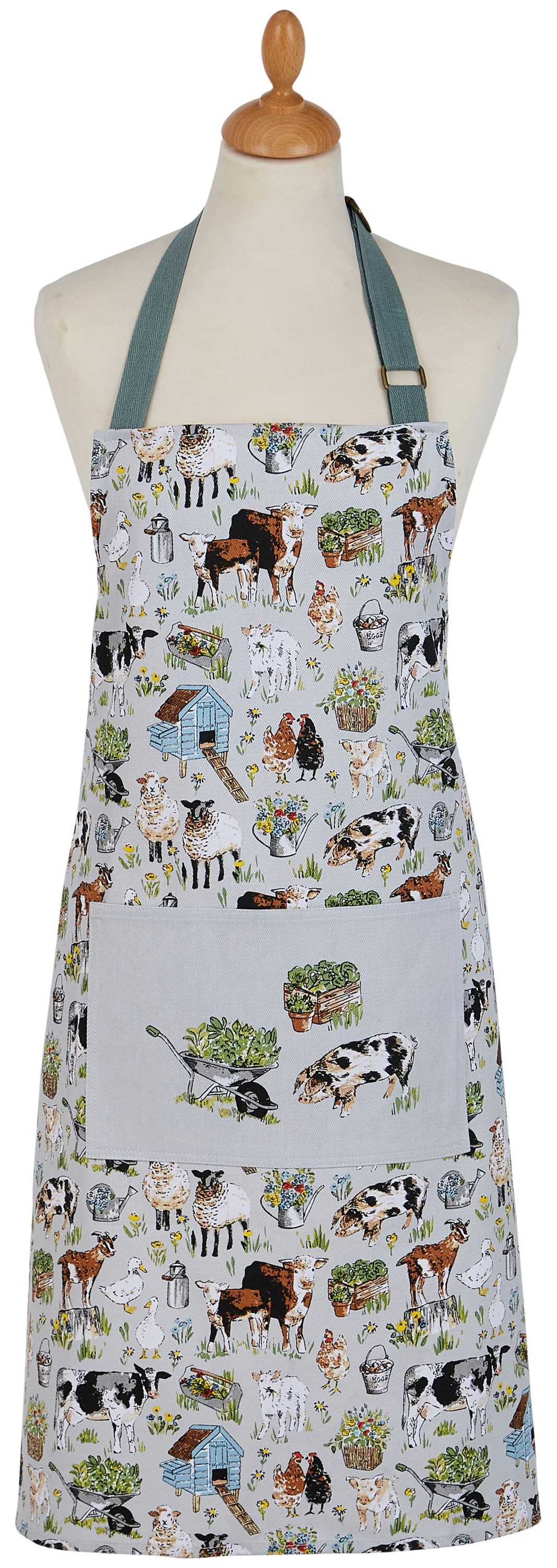 Ulster Weavers Kochschürze Portman Farm, (Set, 1-tlg., 1-teilig), Küchenschürze Nackenband aufgesetzte Tasche ca.70x95cm Baumwolle