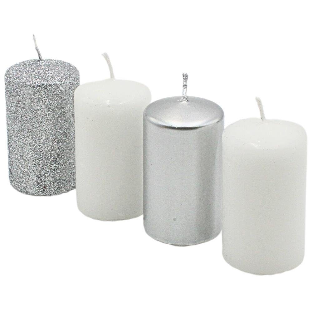 Dekohelden24 Adventskerze Stumpenkerze, Adventskerzen, Adventskranzkerzen, günstig online kaufen