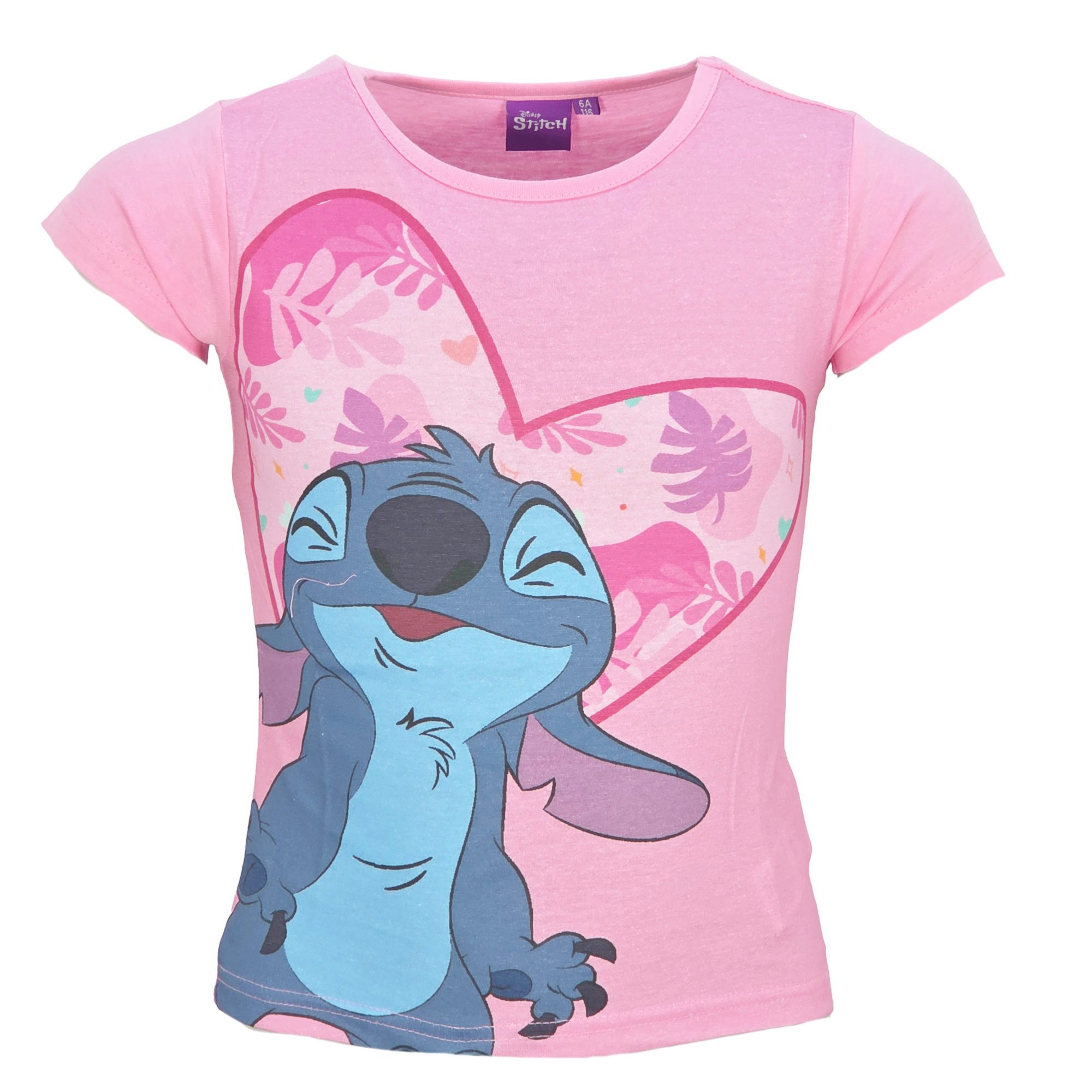 Print-Shirt Disney Lilo und Stitch Mädchen Kinder kurzarm T-Shirt