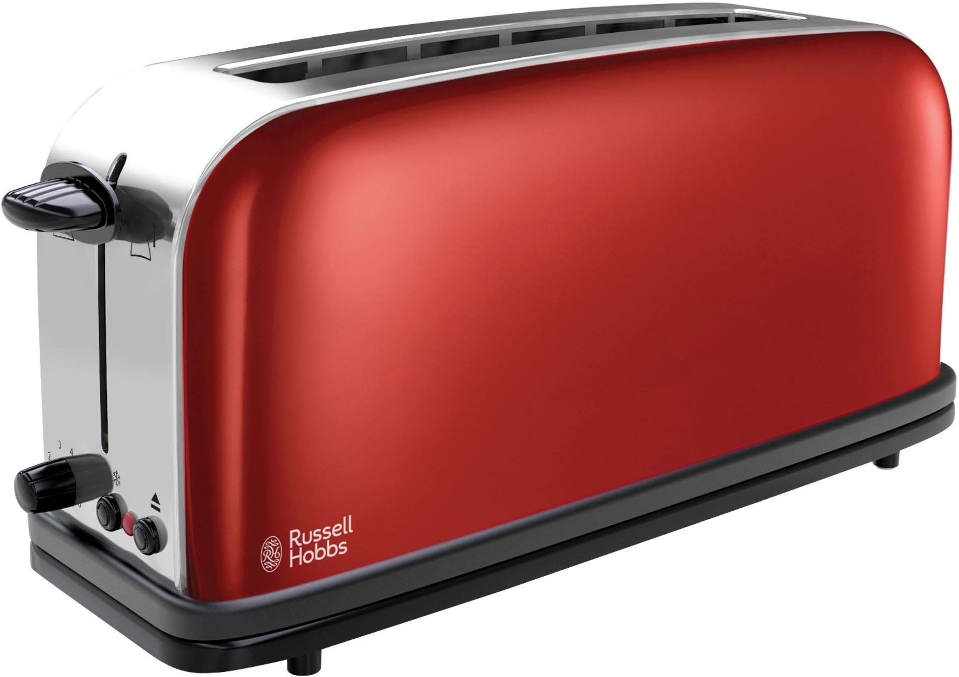 RUSSELL HOBBS Toaster Colours Plus+ Flame Red 21391-56, 1 langer Schlitz, 1000 W