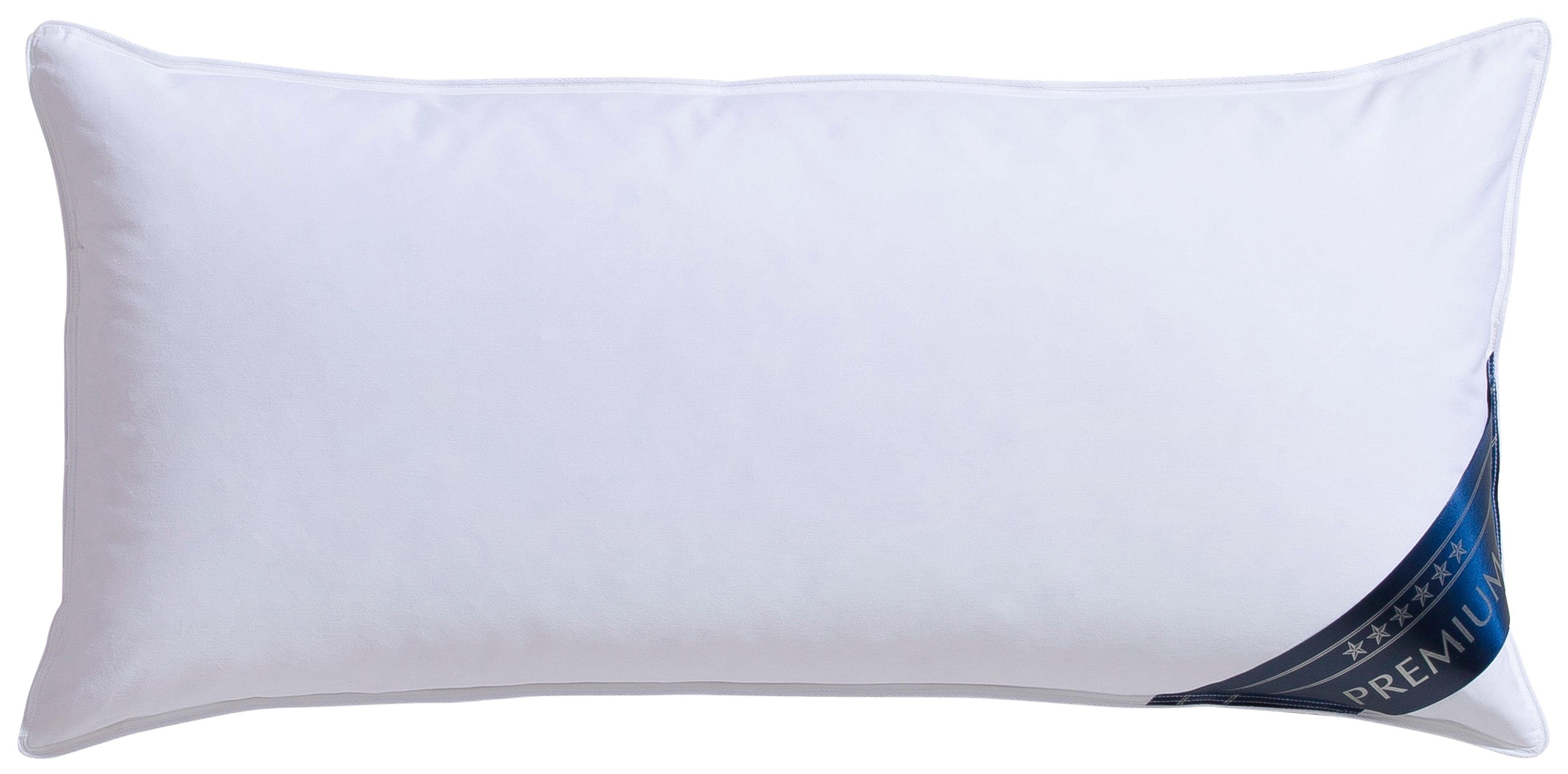 Otto Keller Federkopfkissen Bella, Kissen 40x80 & 80x80 cm, Füllung: 70% Federn & 30% Daunen, Bezug: 100% Baumwolle, Seitenschläfer, Rückenschläfer, Kopfkissen, 40x40, 50x50 cm Sofakissen & 40x80, 80x80 cm