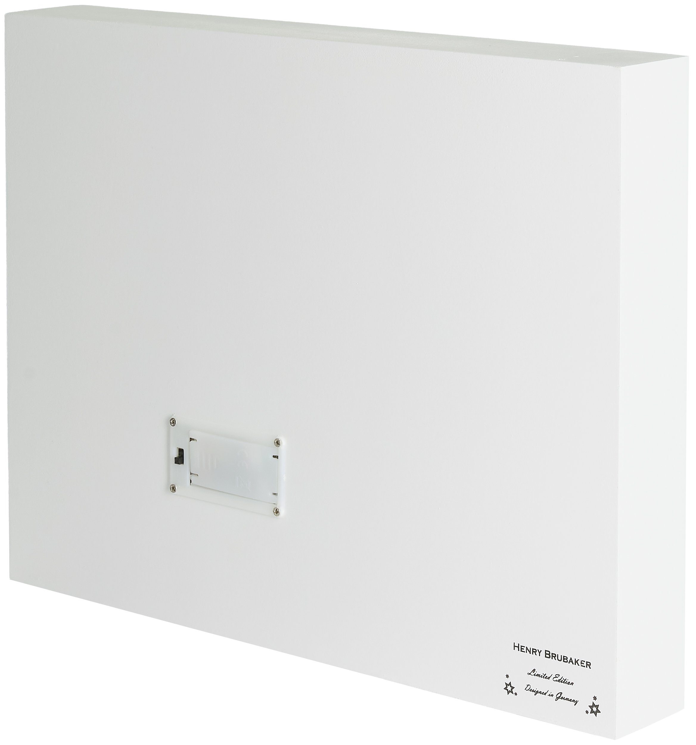 BRUBAKER befüllbarer Adventskalender Holz Weihnachtskalender zum Befüllen mit LED-Beleuchtung - 35,5 cm (1-tlg), Kalender Weihnachten - Fliegender Weihnachtsman – Bild 5 von 5