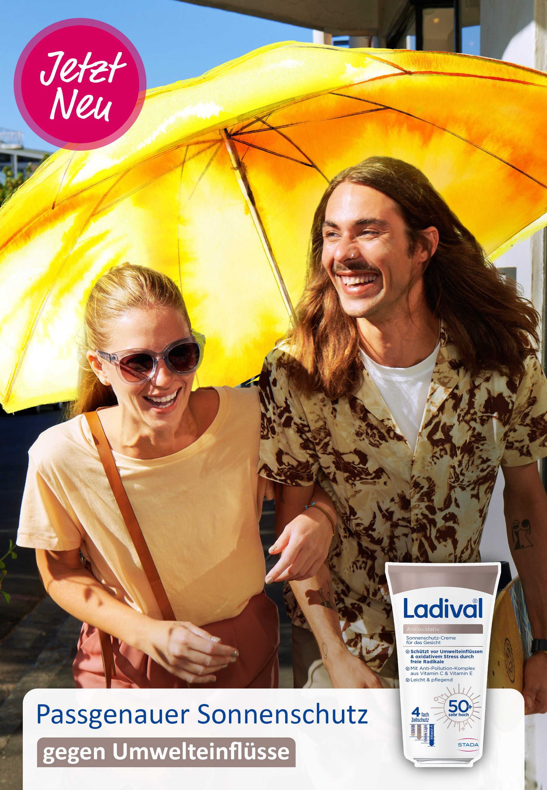 Ladival Sonnenschutzcreme Antioxidativ Sonnenschutz-Creme Gesicht, Sonnencreme, mit LSF 50+