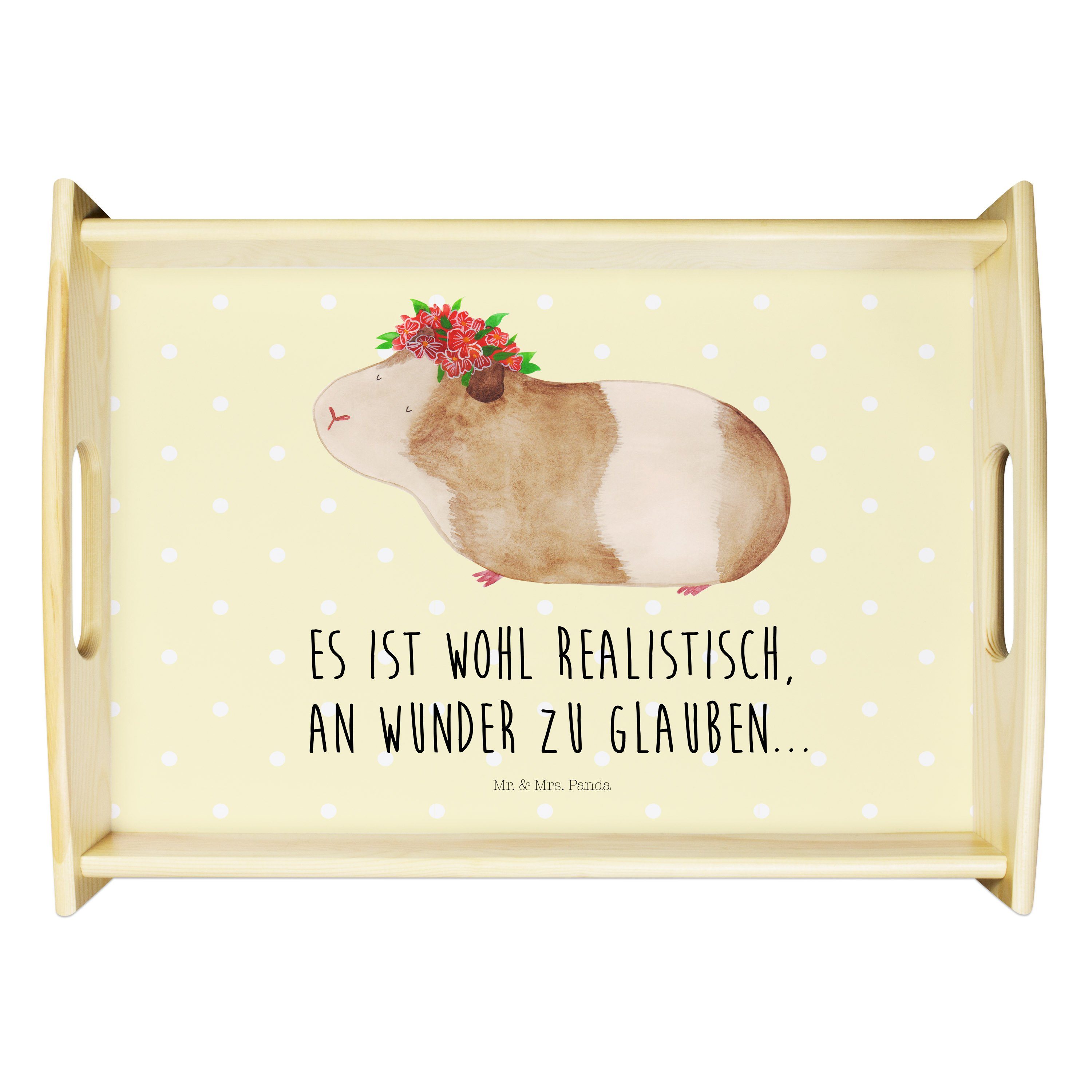 Mr. & Mrs. Panda Tablett »Meerschweinchen weise Gelb Pastell