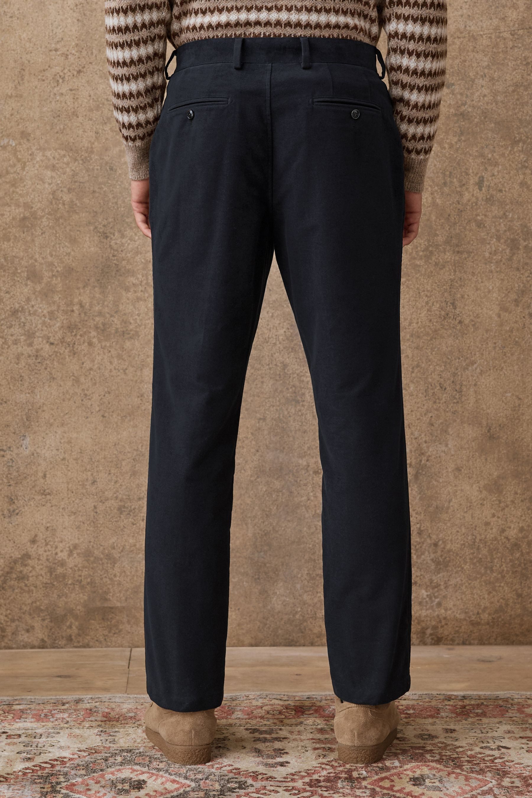 Next Anzughose Relaxed Fit Anzughose aus Baumwolle (1-tlg)