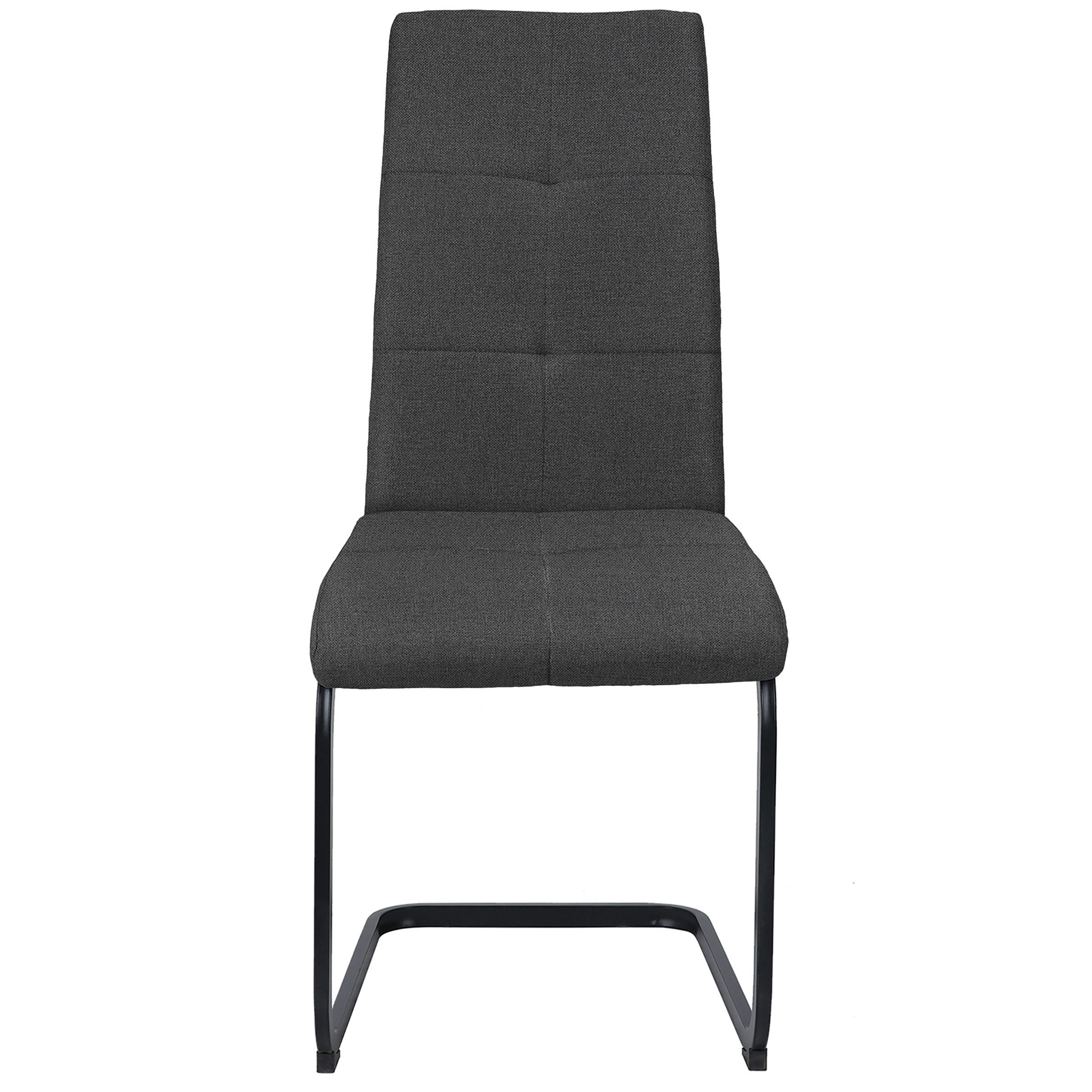 freiraum Freischwinger Chicago, (2er-Set) in Anthrazit, Stoff - 45x97x61cm (BxHxT)
