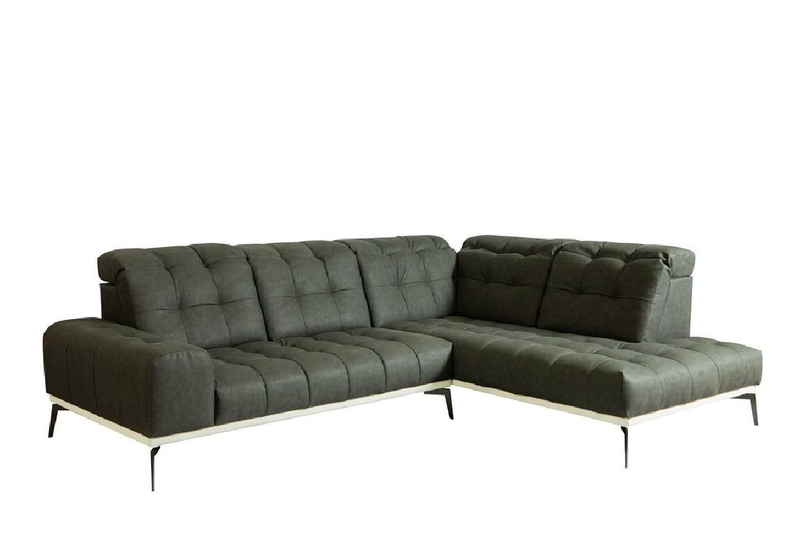 Textil Schwarze Ecksofa JVmoebel in Couch L-Form Neu, modernes Grau Europe Made Polstermöbel Ecksofa