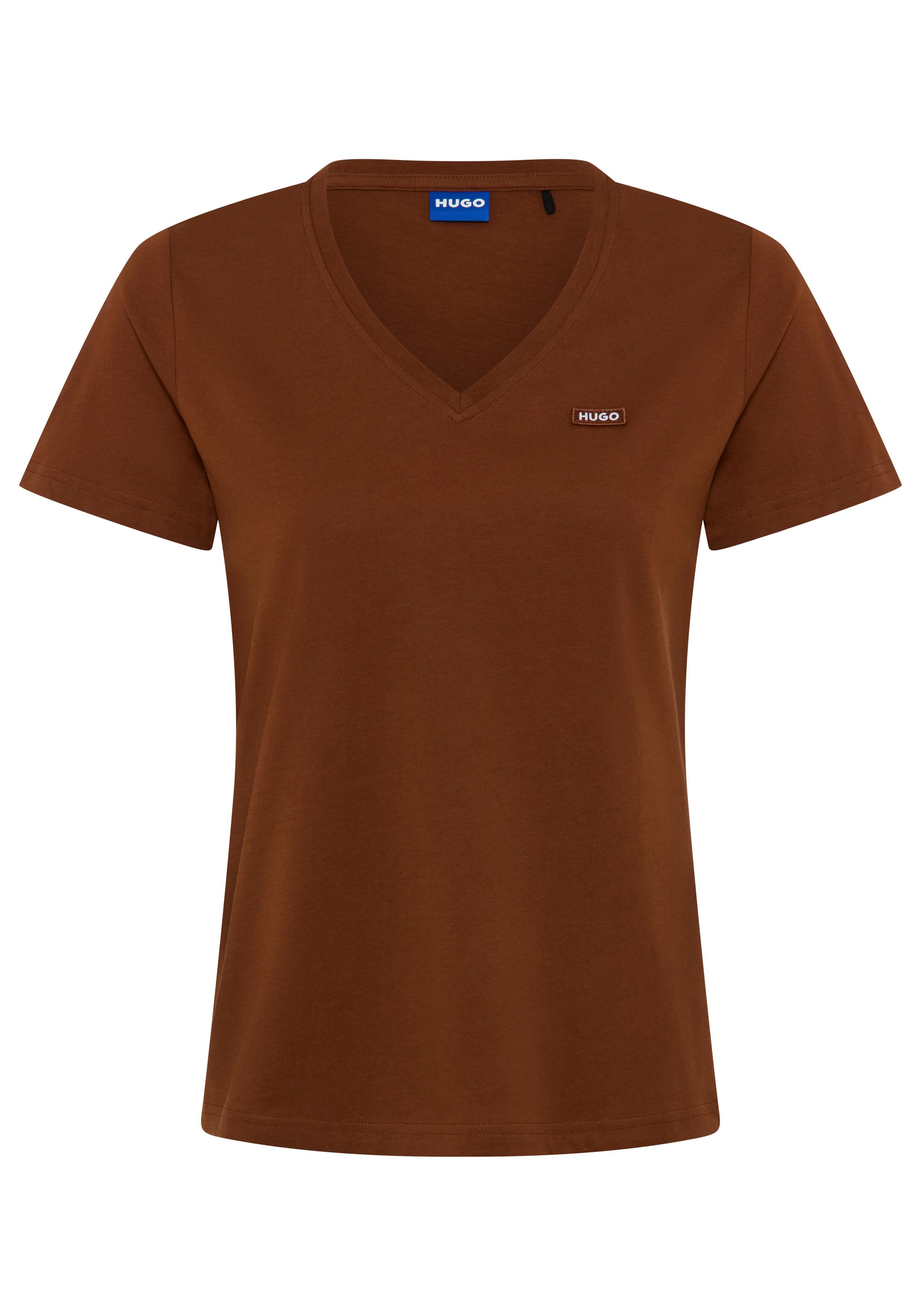 HUGO T-Shirt Classic V mit Logo, V-Ausschnitt