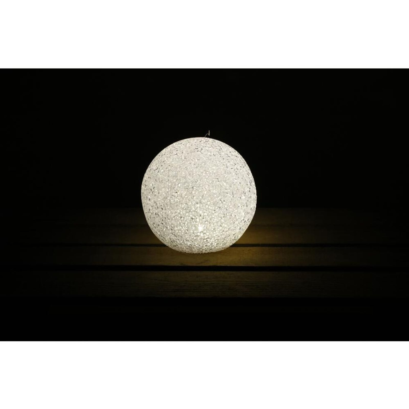 BURI LED Dekolicht Leuchtkugel LED Weiß 15cm Kugelleuchte Dekoleuchte Tischlampe Lampe – Bild 5 von 5