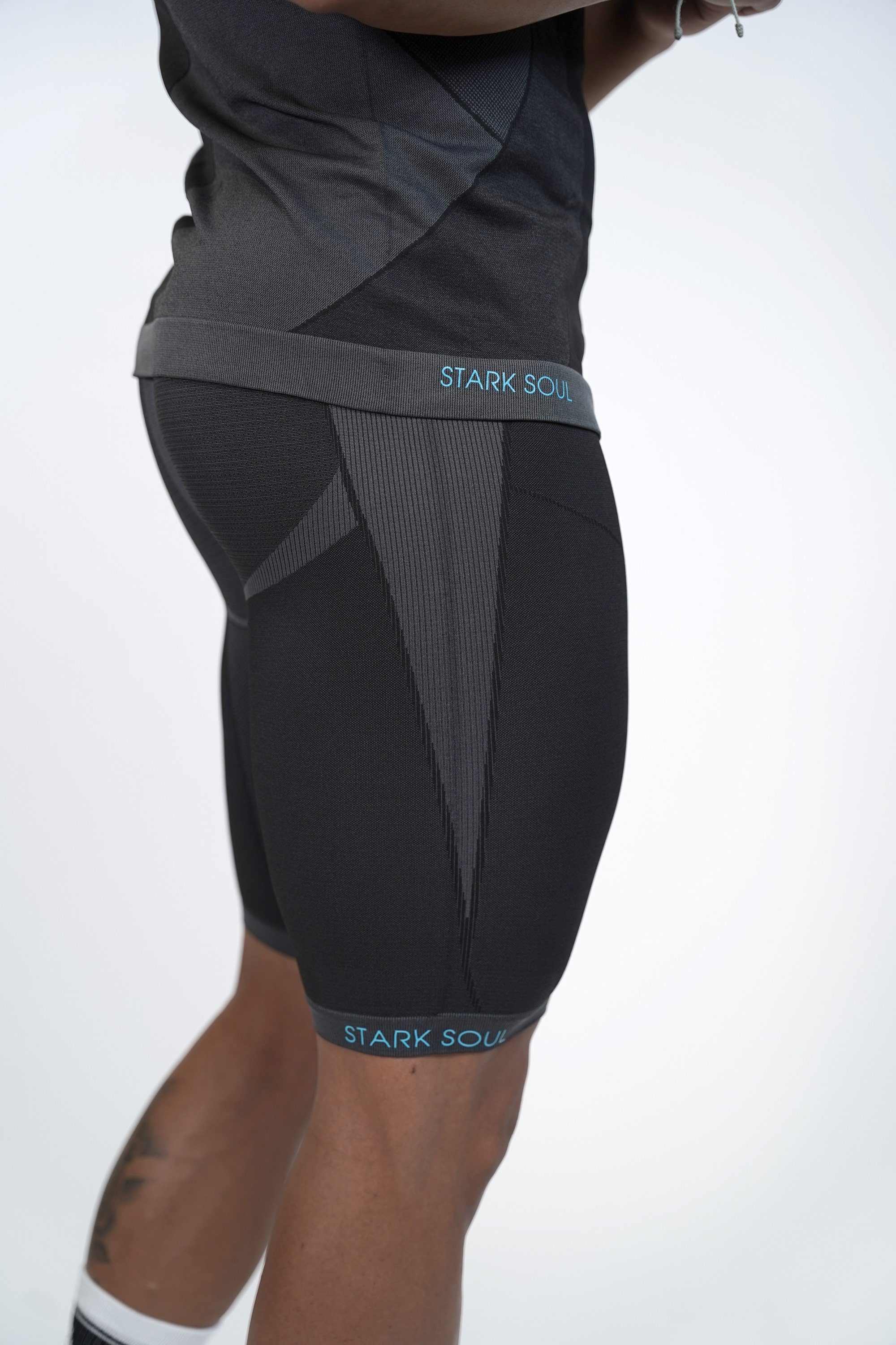Stark Soul® Radlerhose Funktionstights, Seamless, Base Layer, Herren mit speziellen Funktionszonen