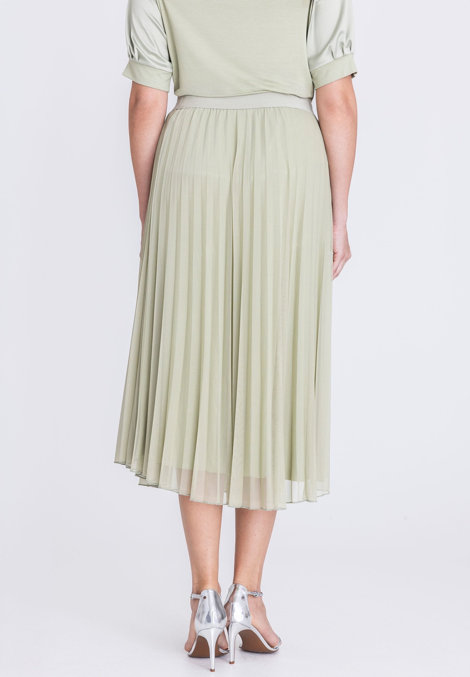 TUZZI Midirock mit Plisseefalten